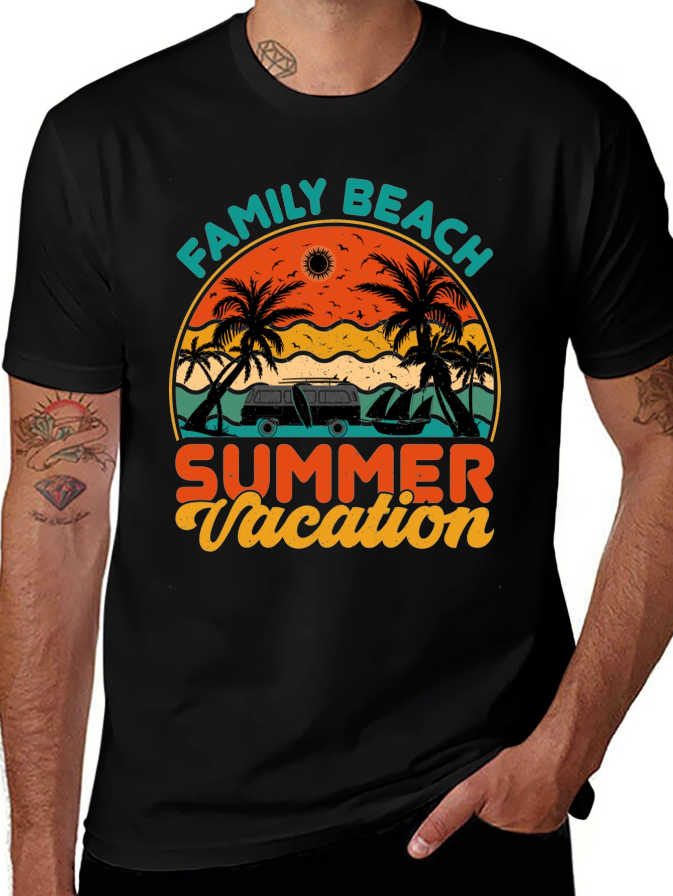 Variant 12 of Family Beach Summer Vacation T-Shirt
