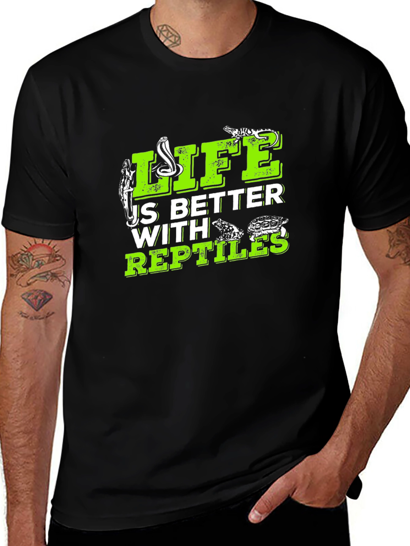 Variant 14 of Life is Better with Reptiles T-Shirt