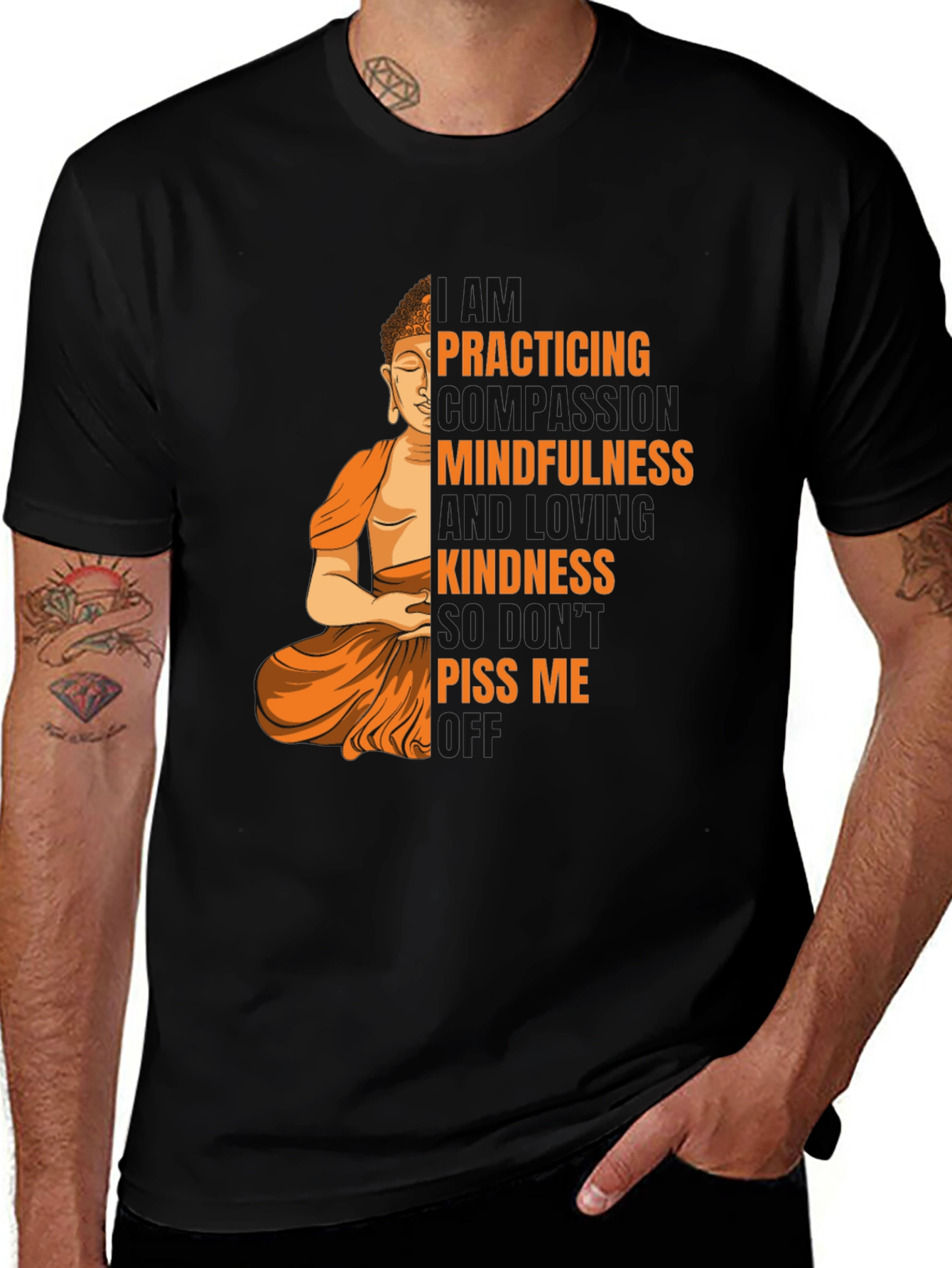 Variant 21 of Practicing Mindfulness Graphic T-Shirt
