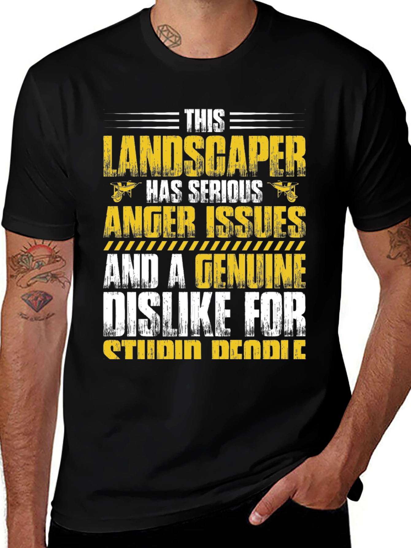 Variant 17 of Landscaper Anger Issues Graphic Tee