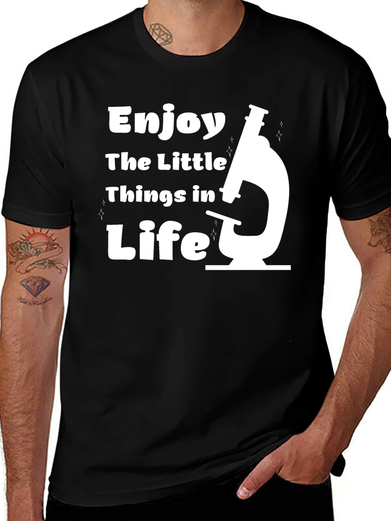Variant 28 of Enjoy the Little Things Microscope T-Shirt