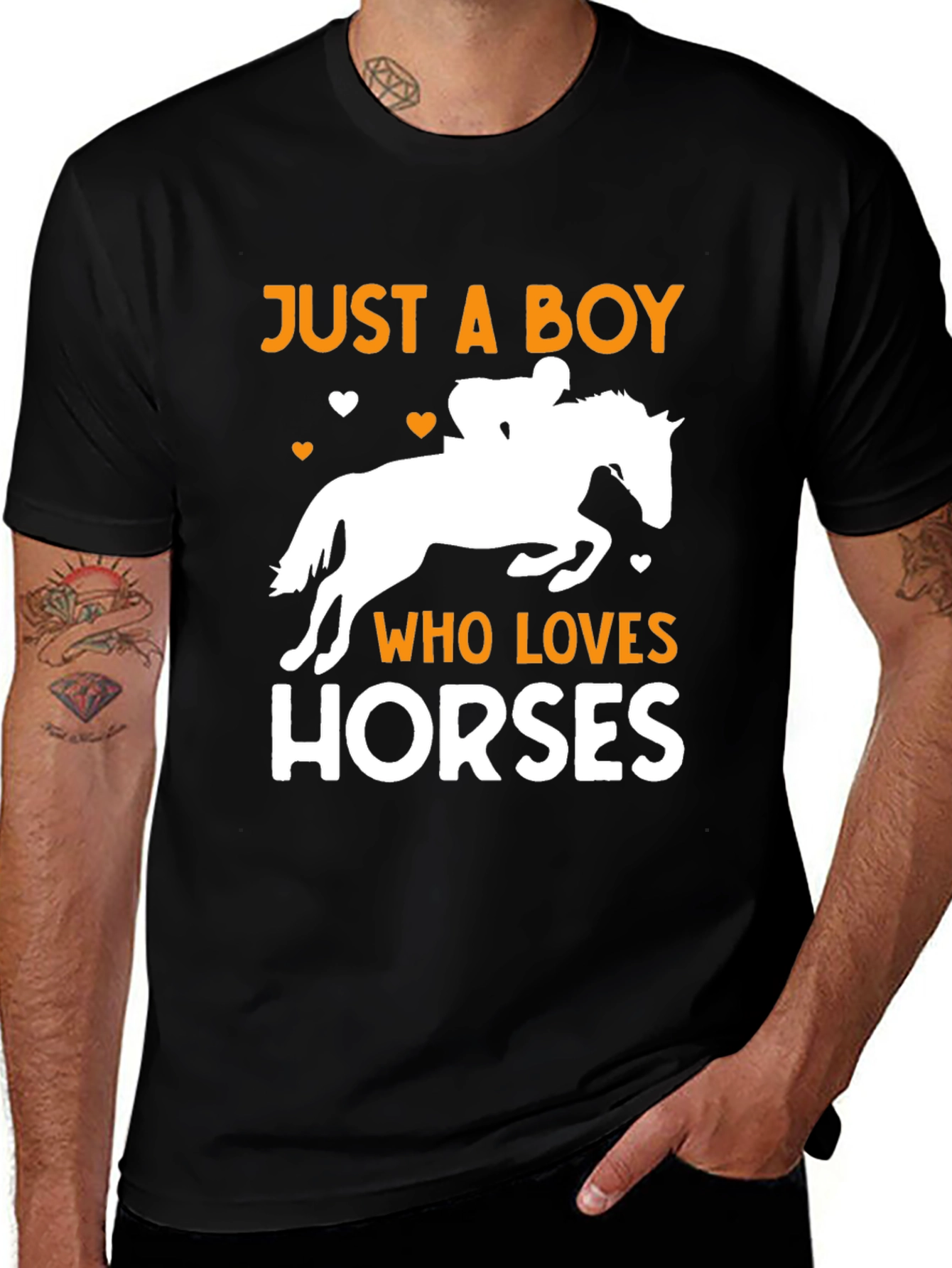 Variant 17 of Just a Boy Who Loves Horses T-Shirt