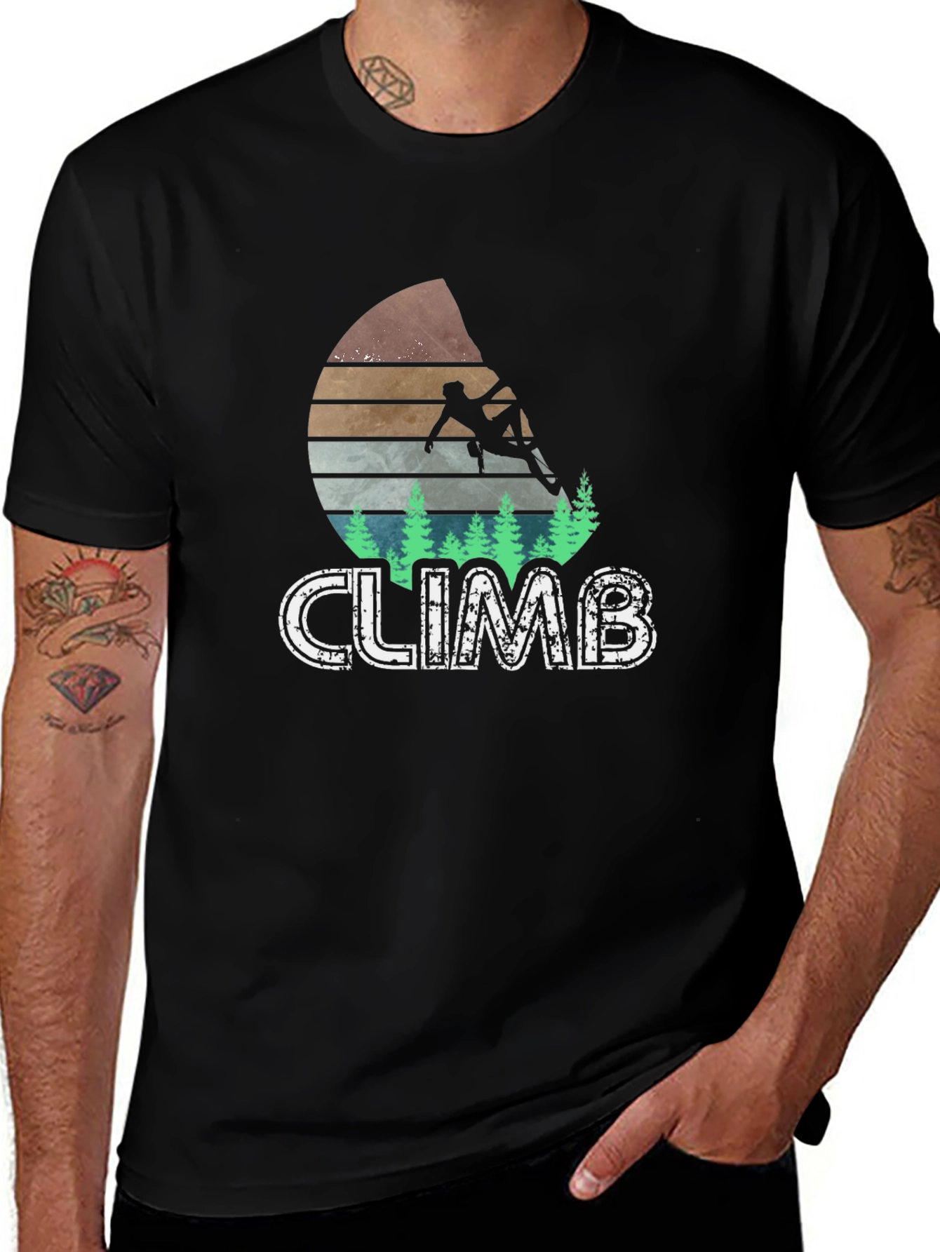 Climb T-Shirt, Rock Climbing Adventure Tee