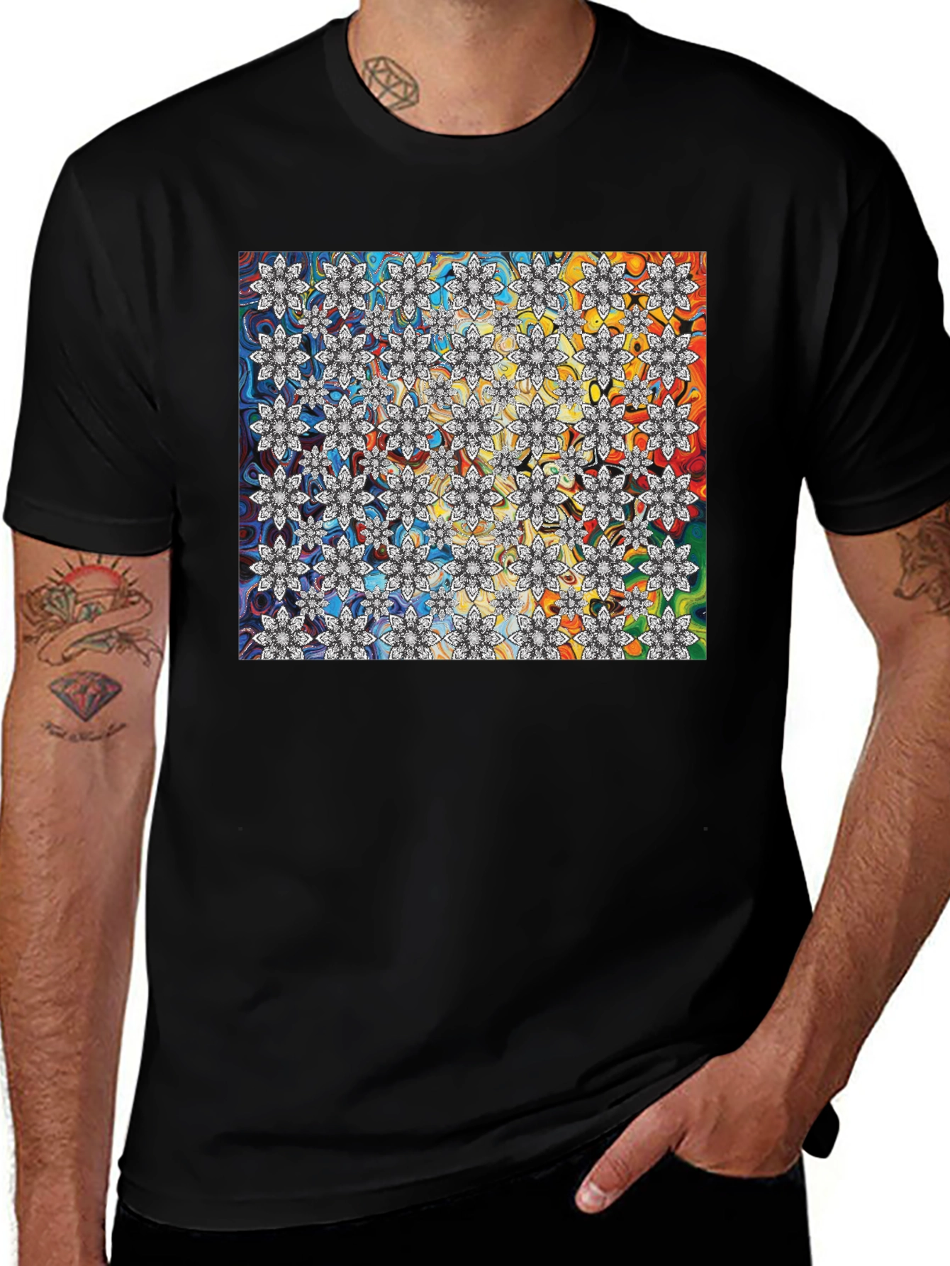 Variant 8 of Floral Spectrum T-Shirt