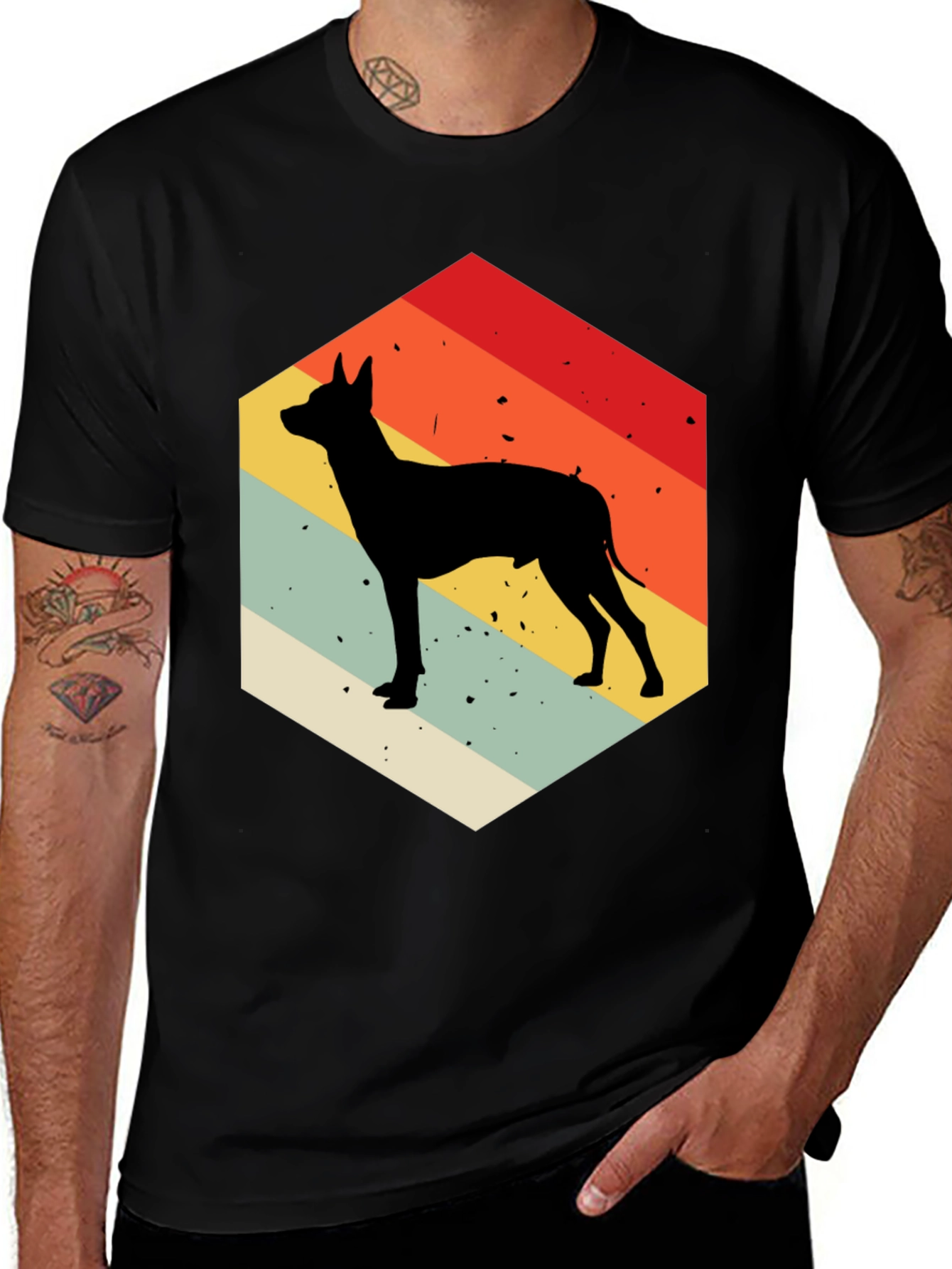 Variant 27 of Retro Dog Silhouette T-Shirt
