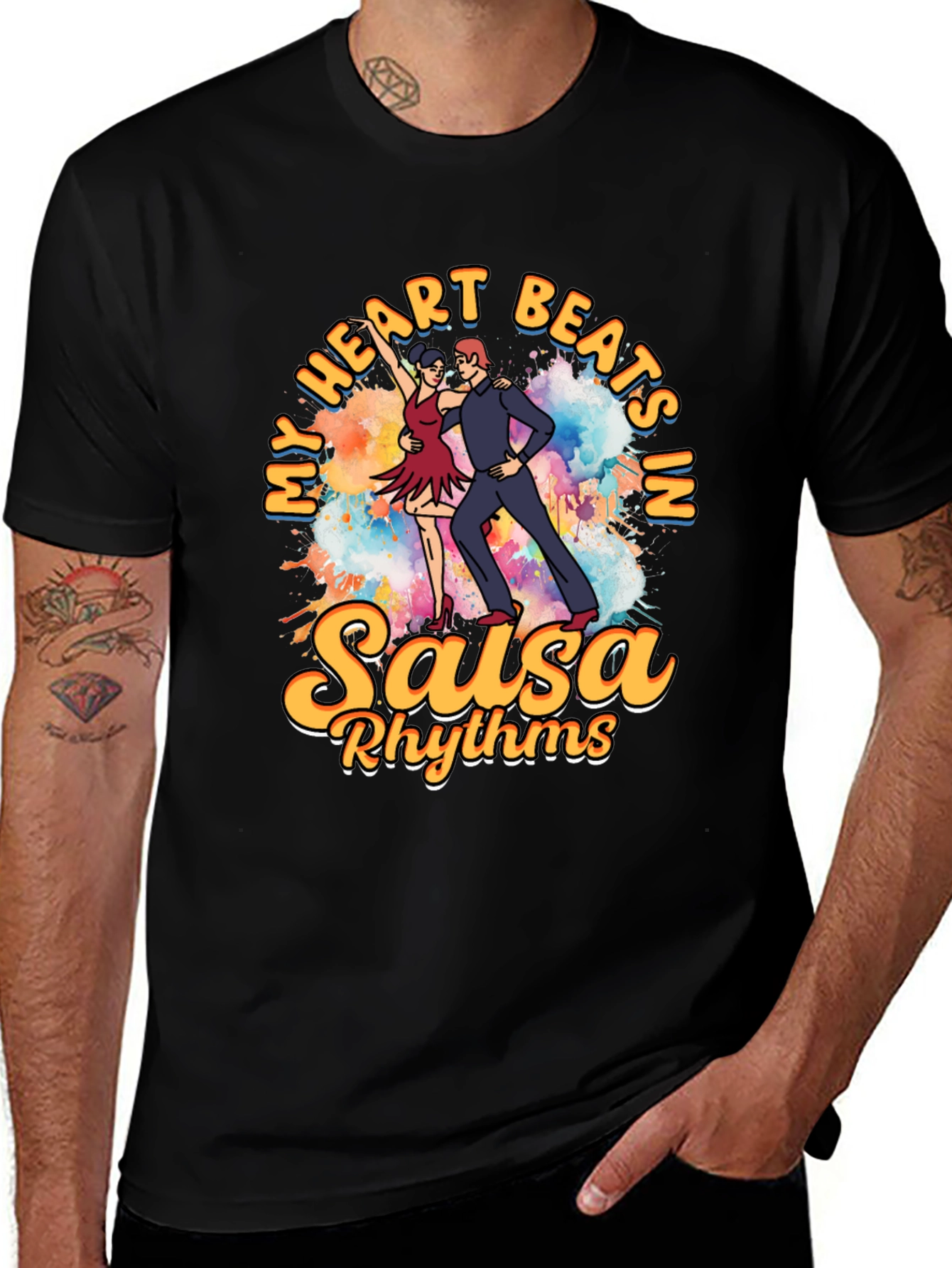 Salsa Rhythms T-Shirt: Dance Lover Tee