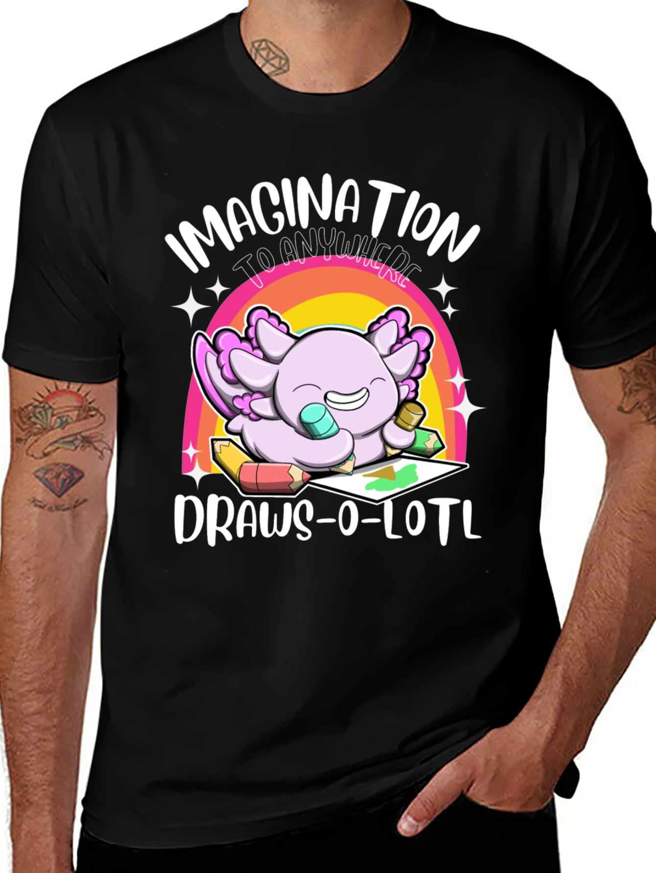 Variant 24 of Imagination Draws-O-Lotl Graphic T-Shirt