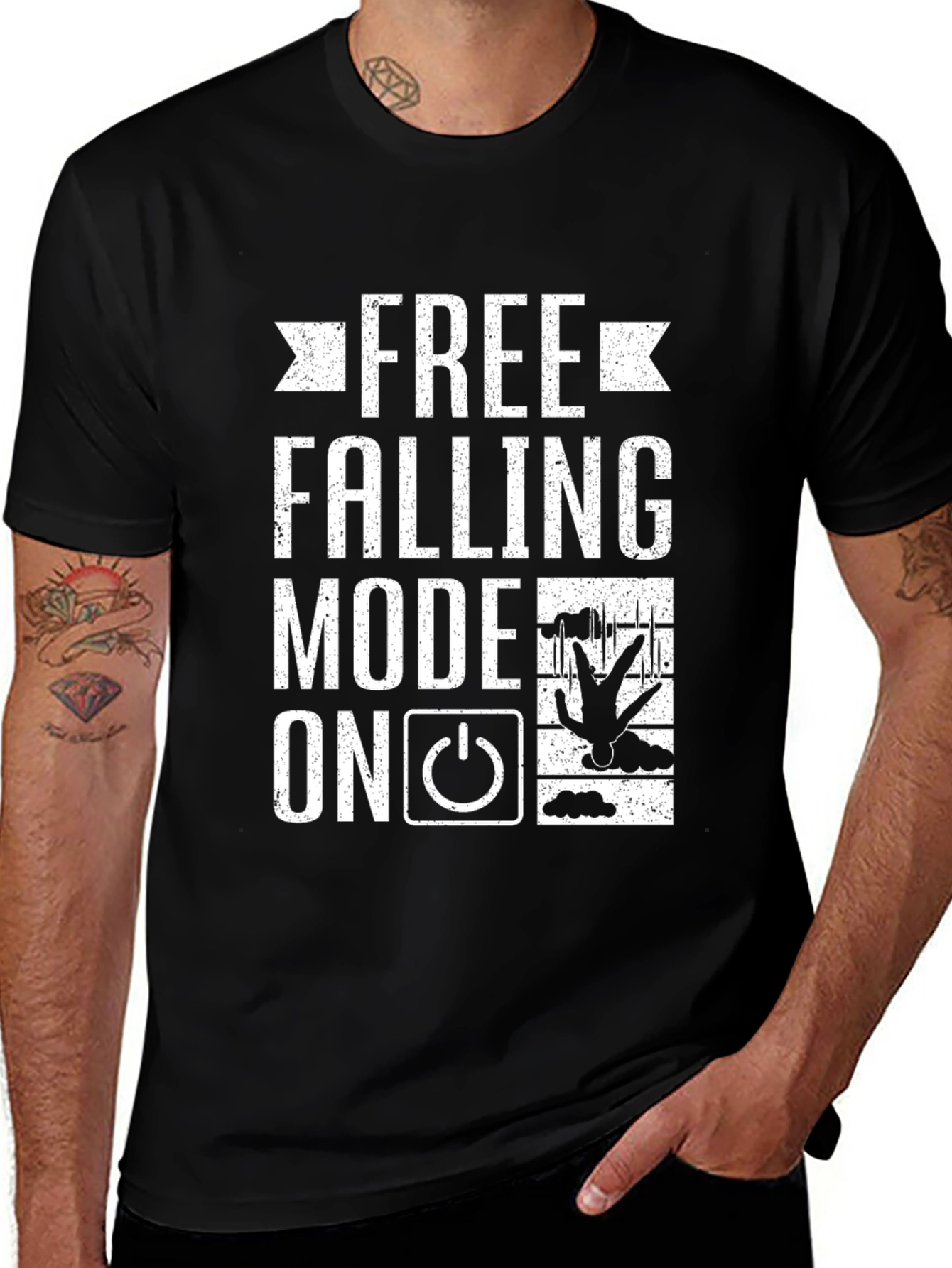Variant 13 of Free Falling Mode On Funny Graphic Tee