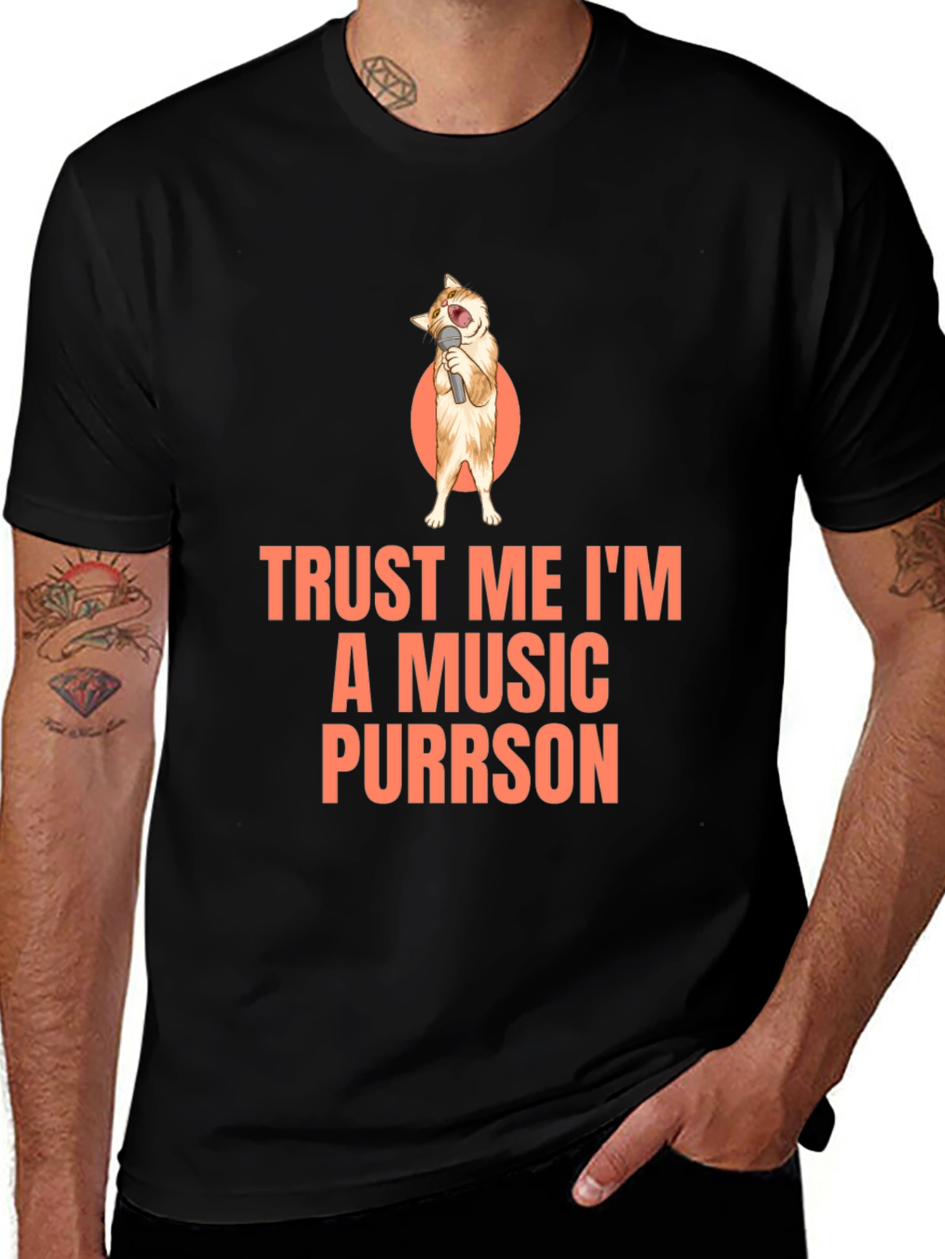 Variant 19 of Trust Me I'm A Music Purrson T-Shirt