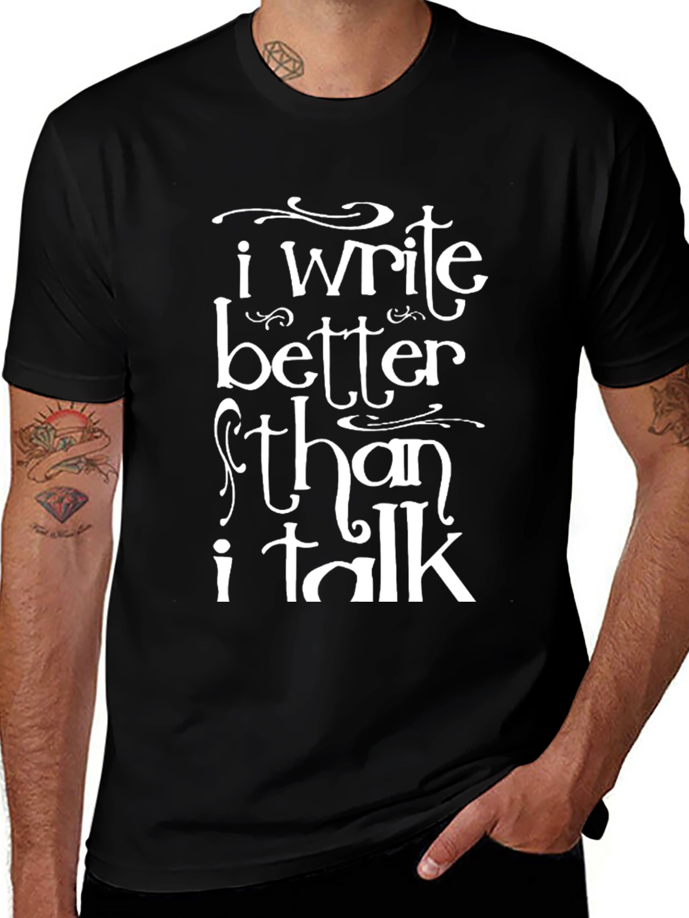Variant 28 of I Write Better Than I Talk T-Shirt