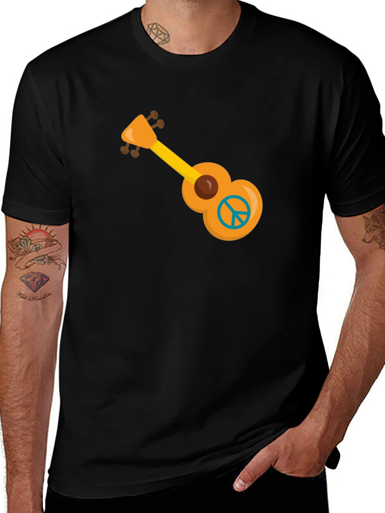 Variant 14 of Peace Ukulele Graphic T-Shirt