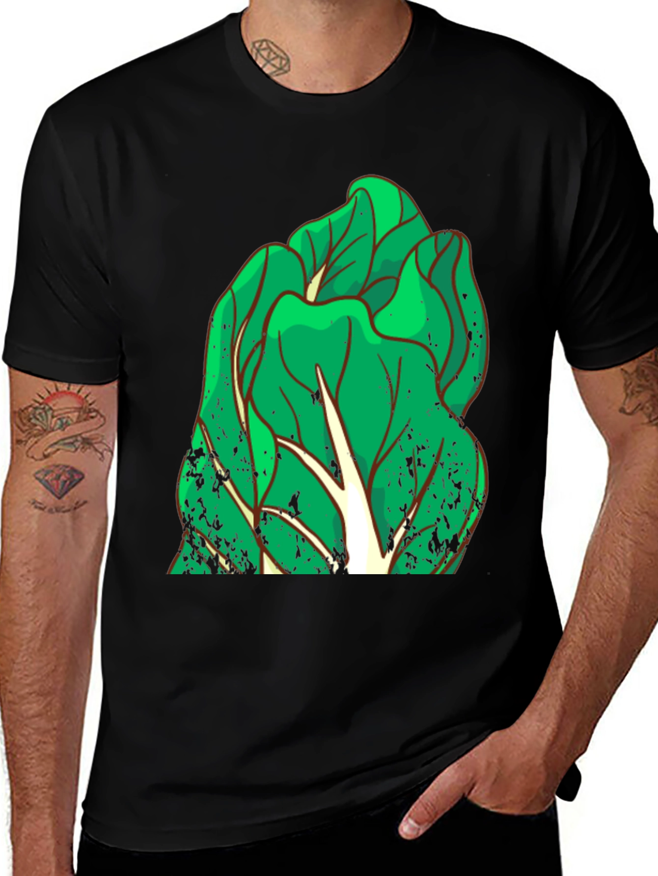 Variant 26 of Leafy Green Graphic Tee - Unique Vegetable T-Shirt