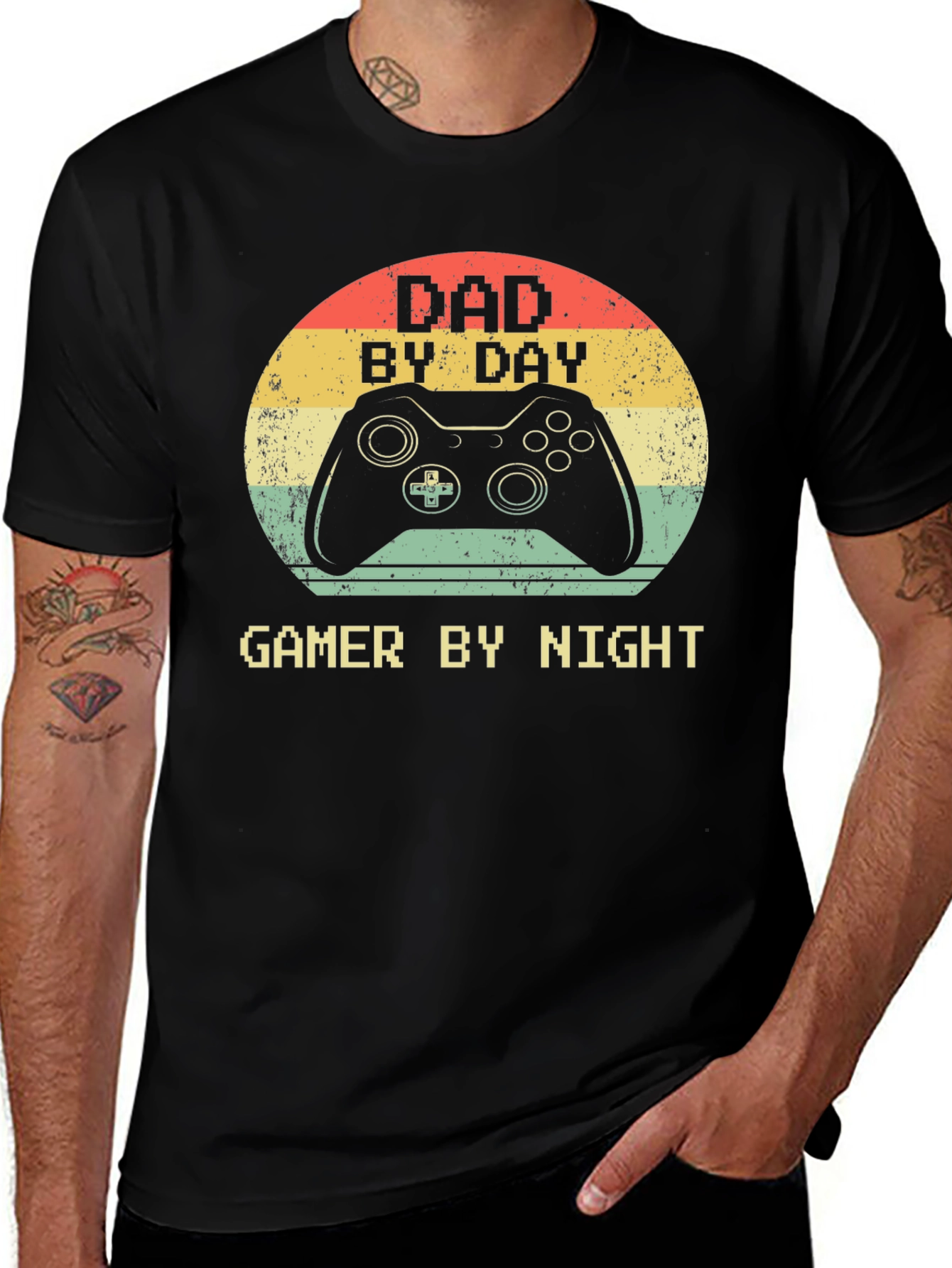 Variant 24 of Dad By Day Gamer By Night T-Shirt