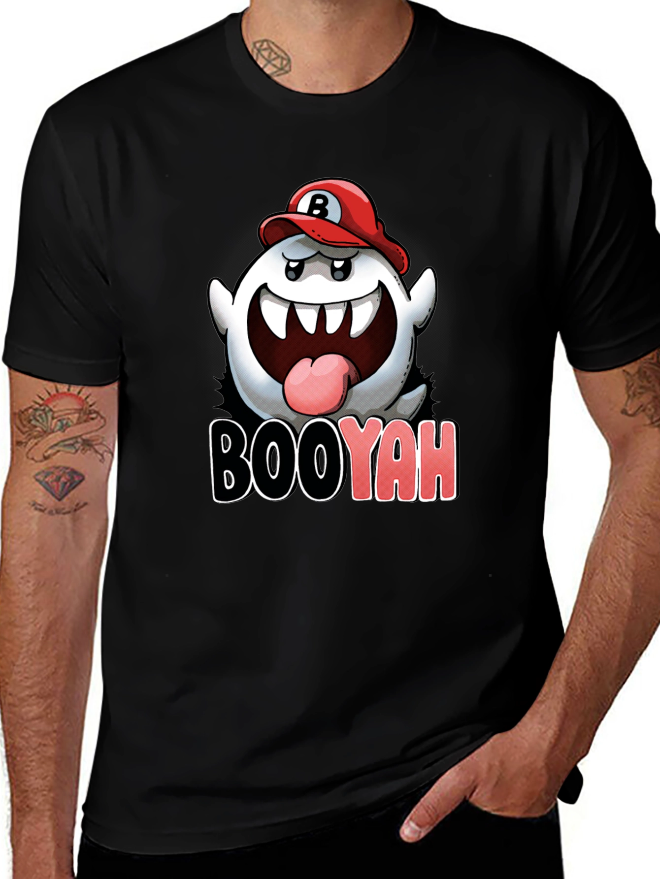 Variant 22 of Boo Mario Inspired Graphic T-Shirt