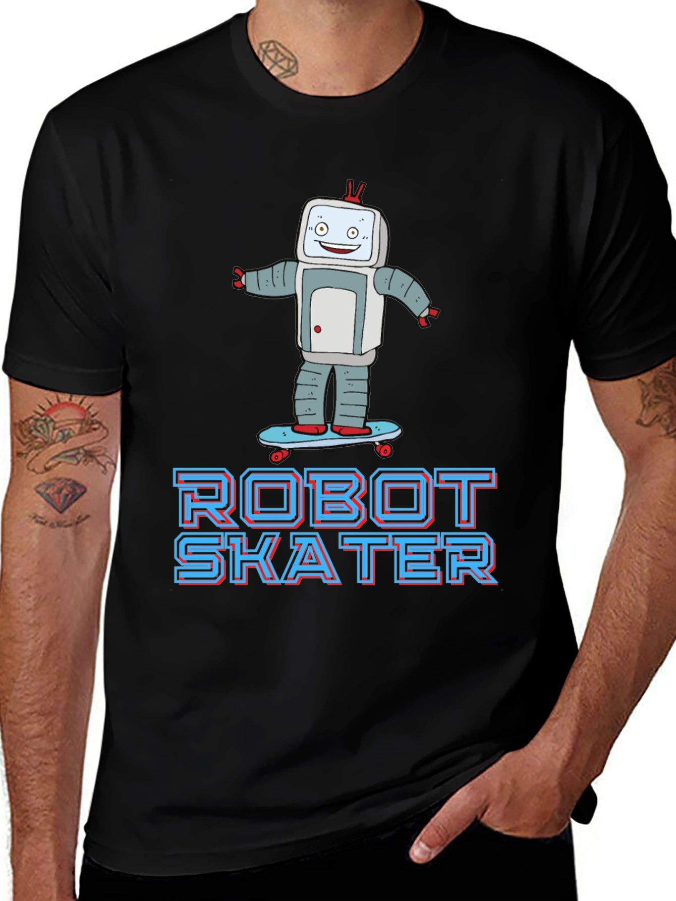 Variant 30 of Robot Skater Graphic T-Shirt