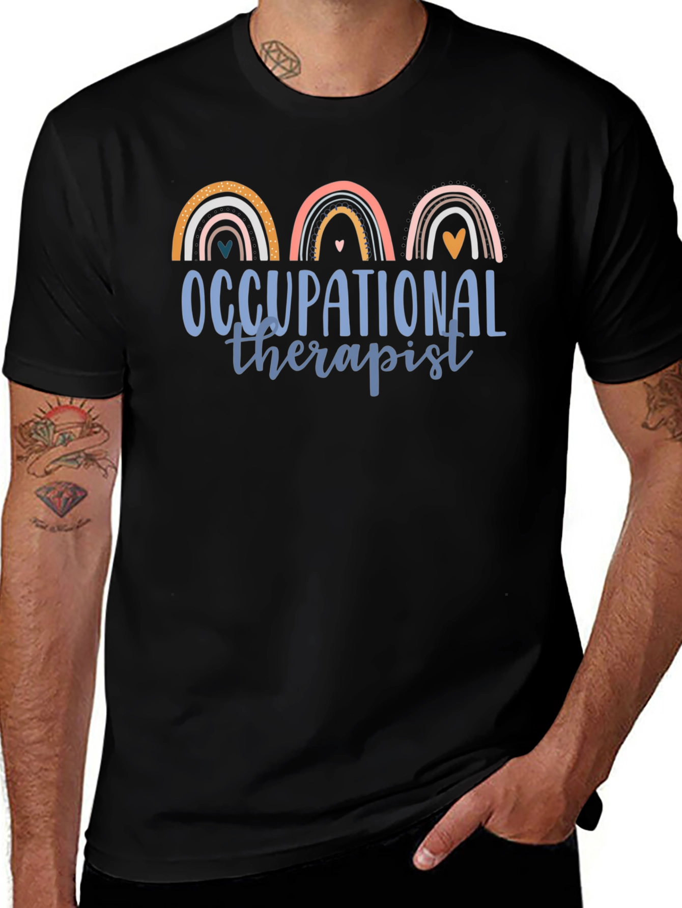 Variant 2 of Occupational Therapist Rainbow Graphic Tee