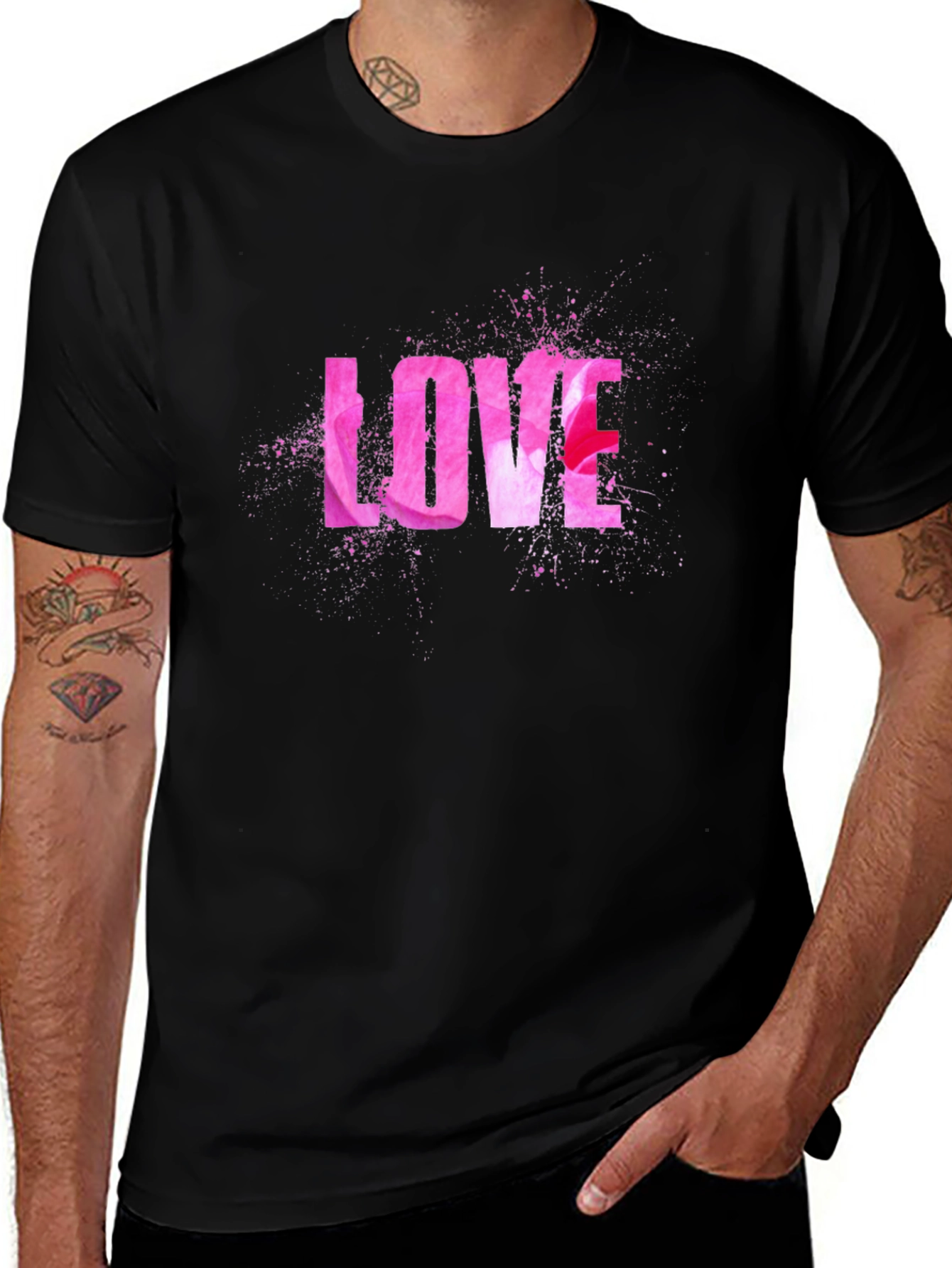 Love Graphic Black Tee