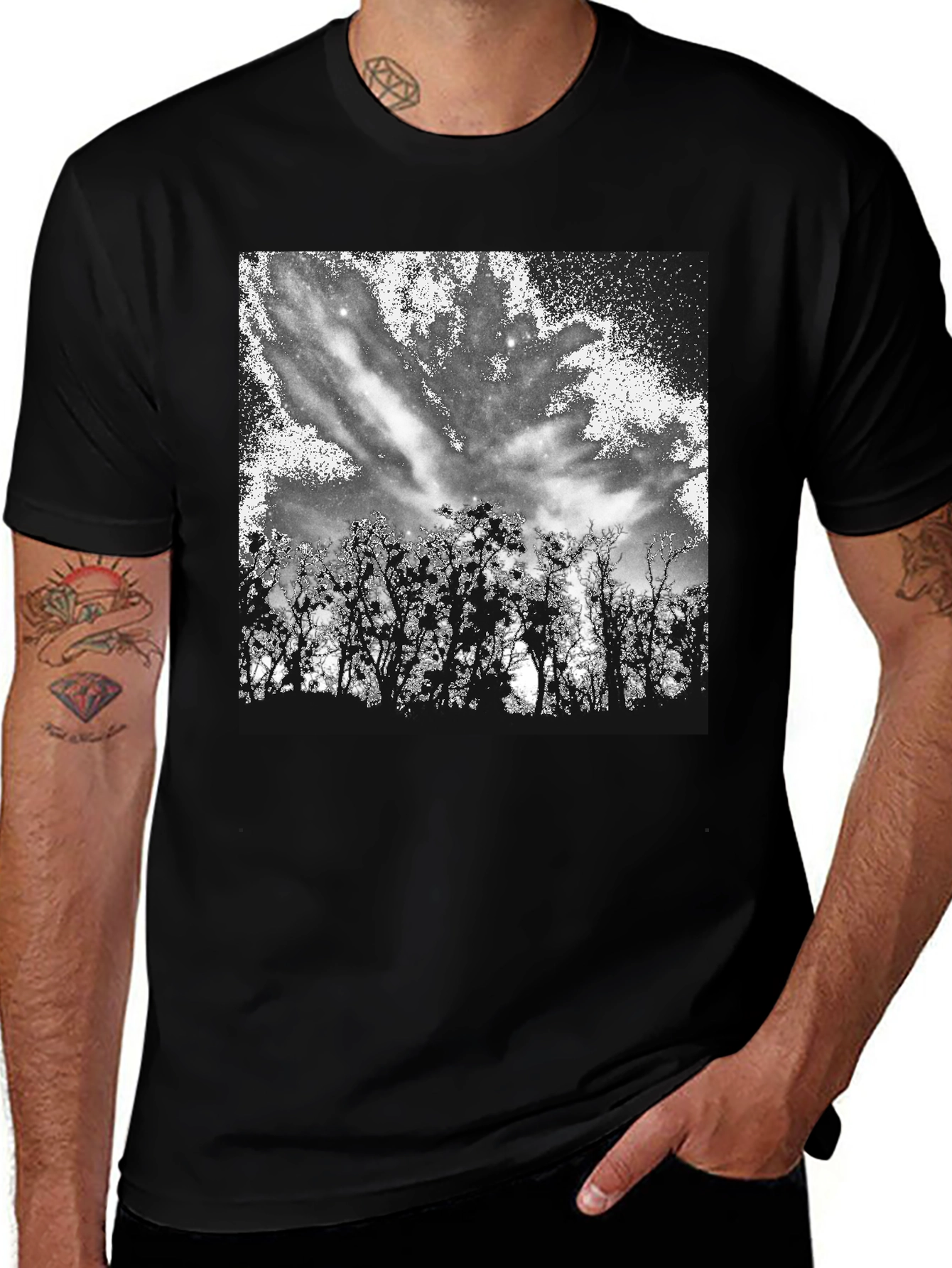 Variant 27 of Nature Sky Black T-Shirt