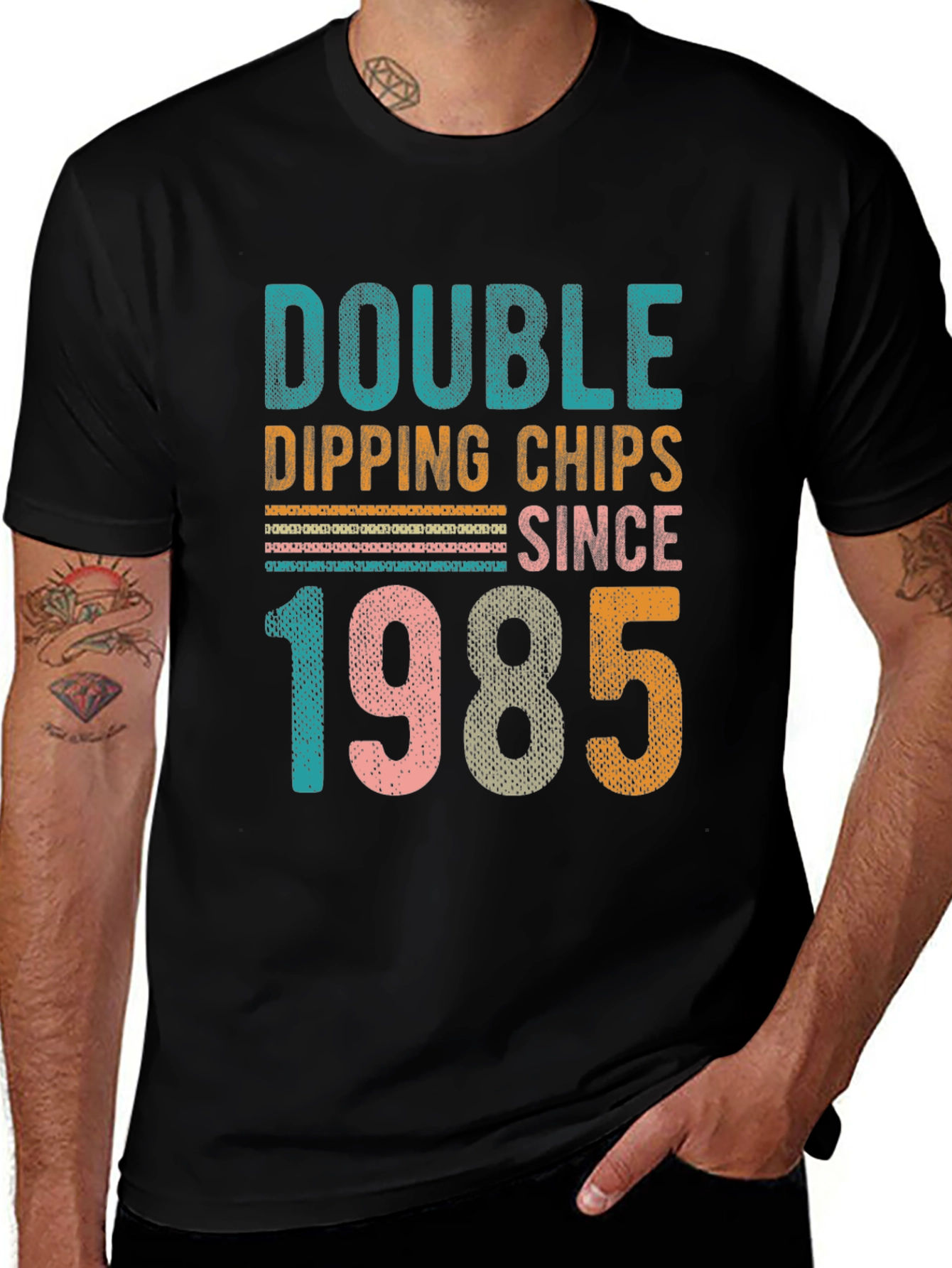 Variant 24 of Double Dipping Chips Since 1985 T-Shirt