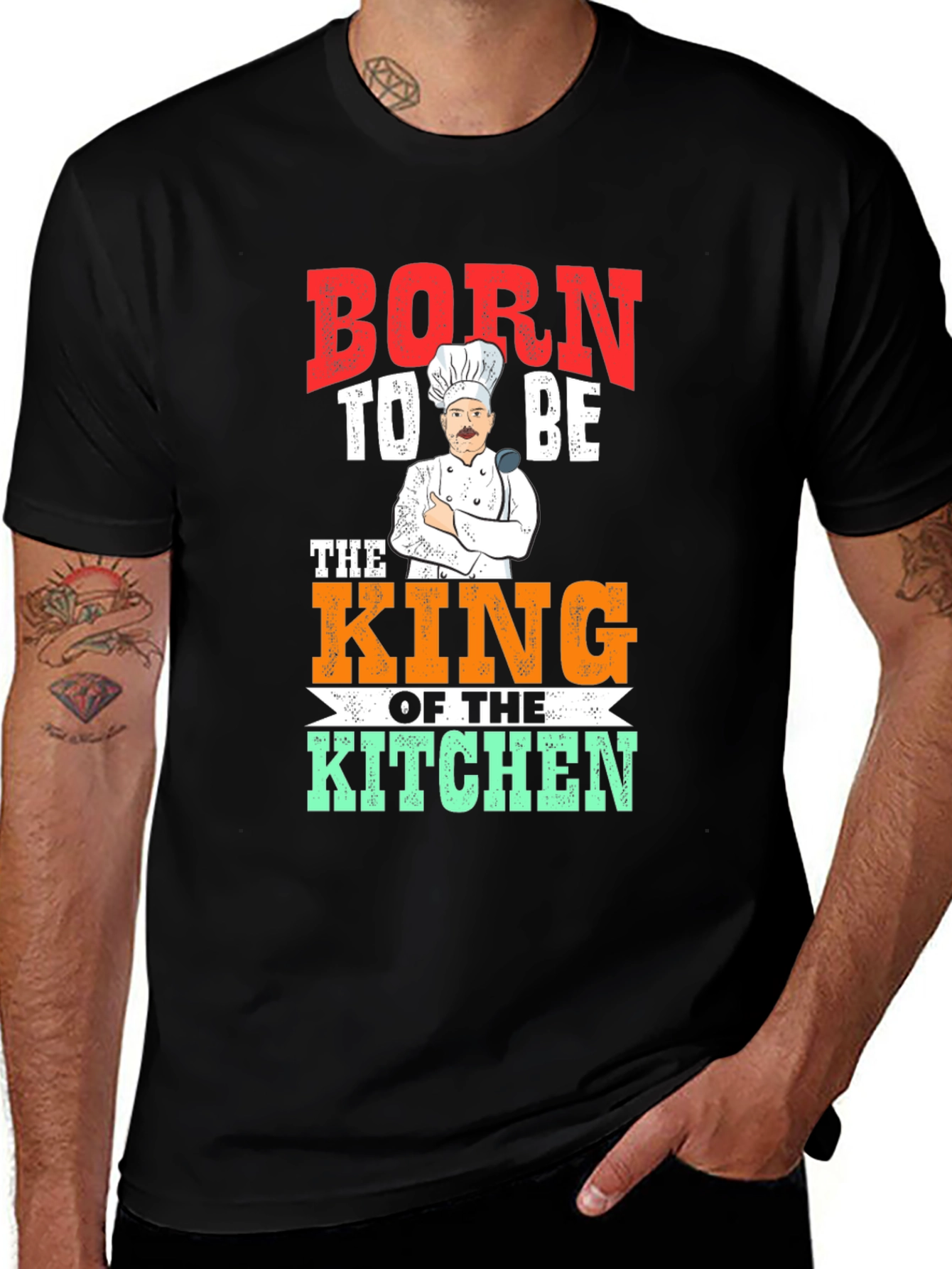 Variant 5 of Born To Be The King of The Kitchen T-Shirt