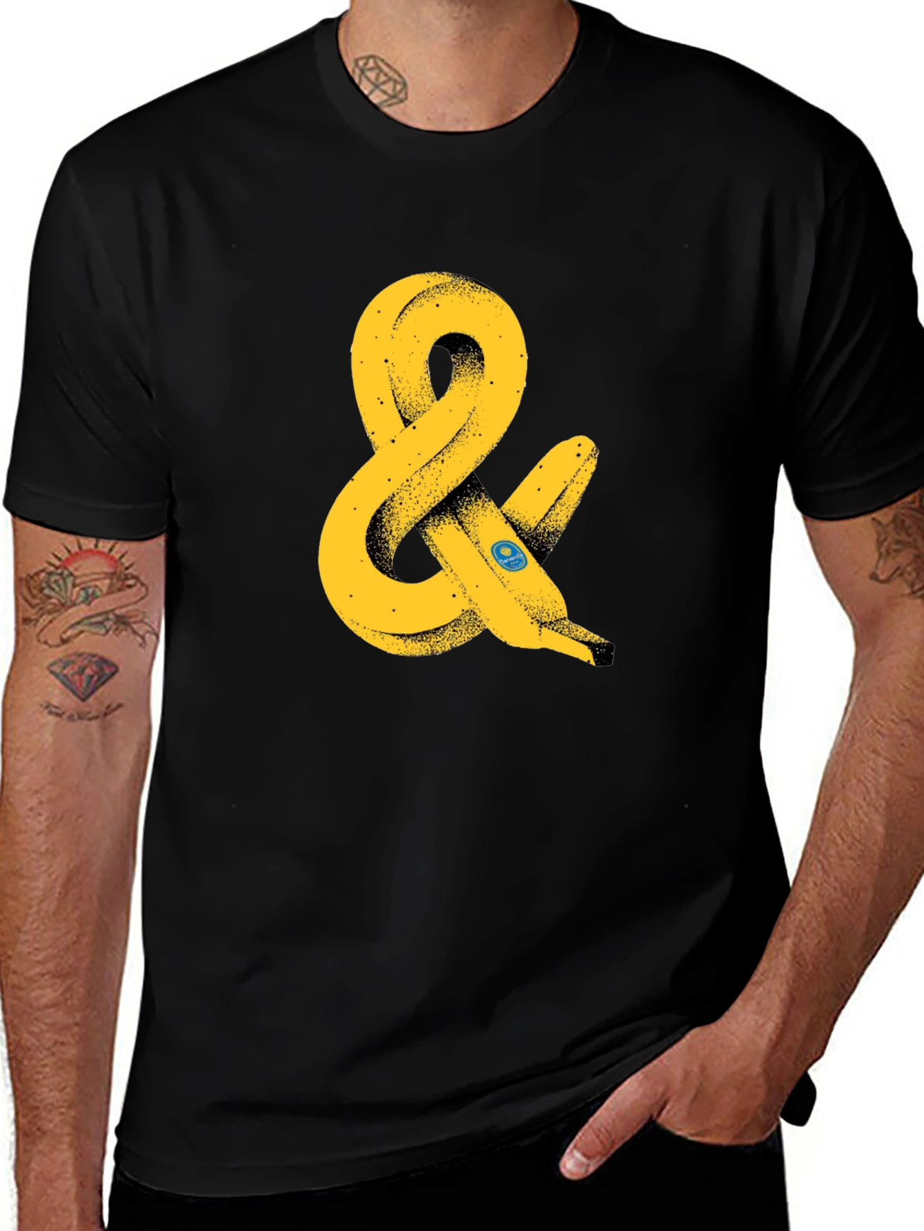 Black Banana Ampersand Graphic T-Shirt - Black main image