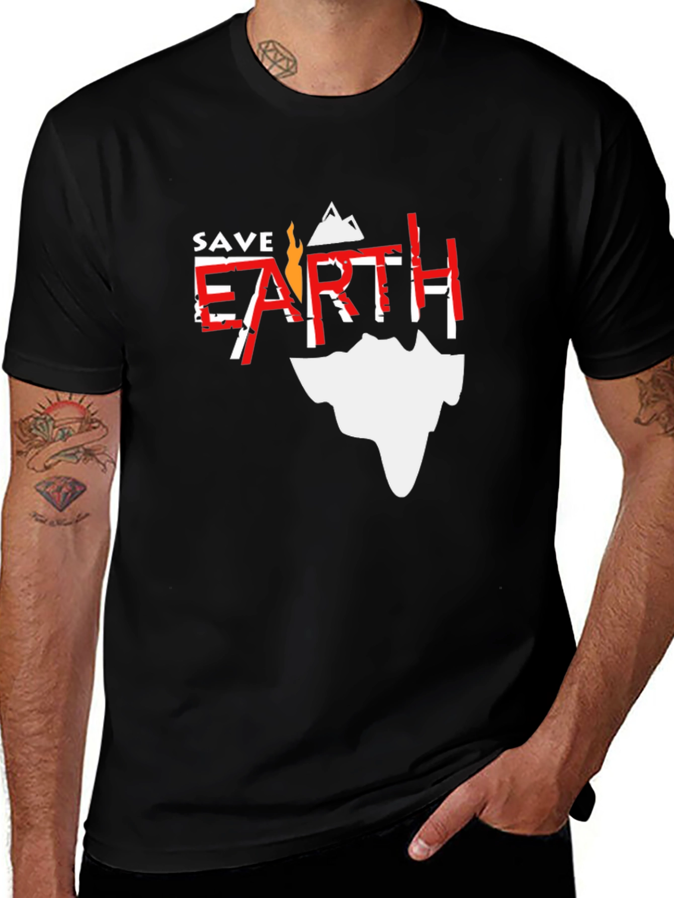 Variant 29 of Save Earth Graphic Tee - Eco-Friendly Fashion