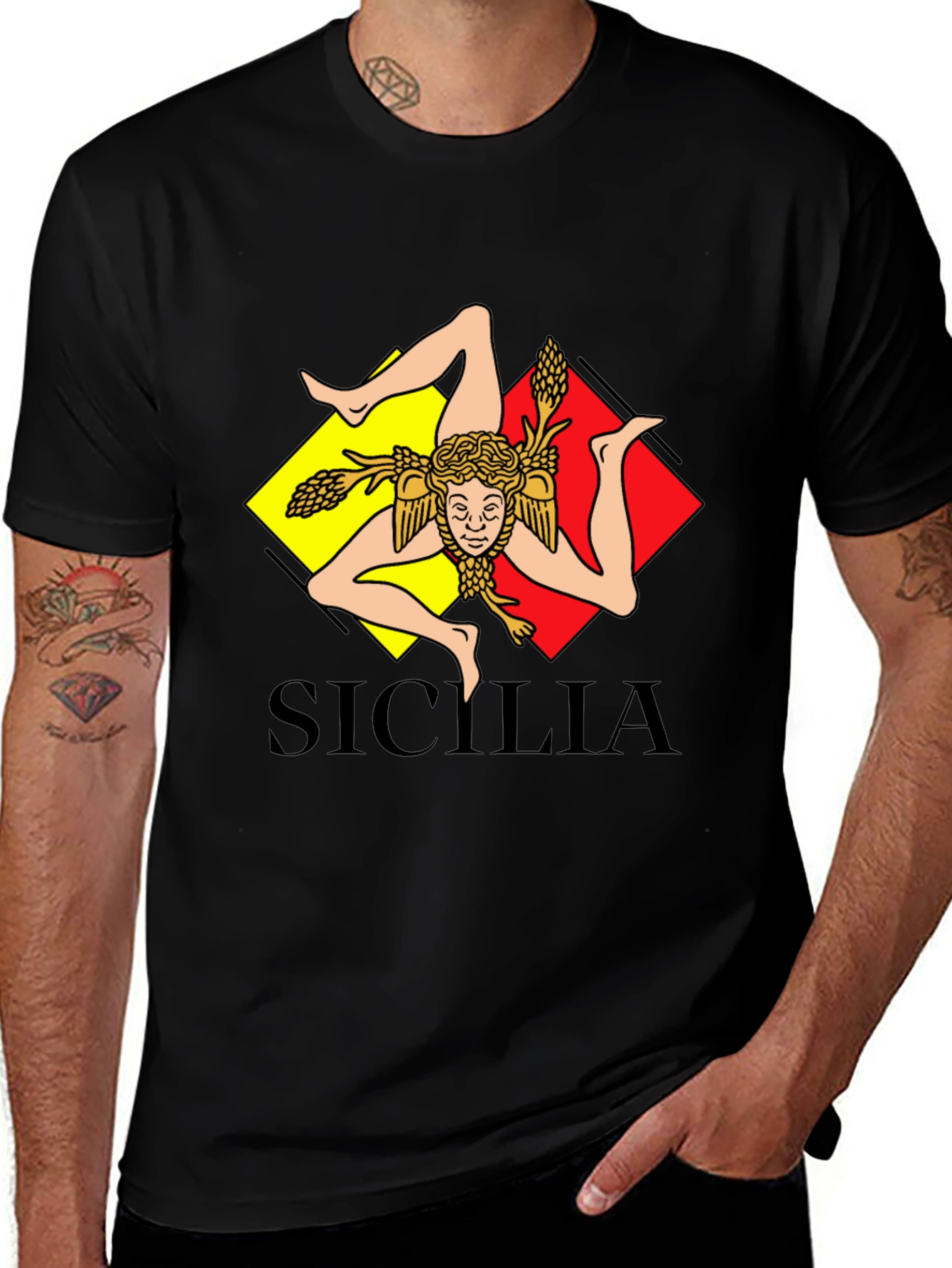 Sicilia T-Shirt - Trinacria Symbol