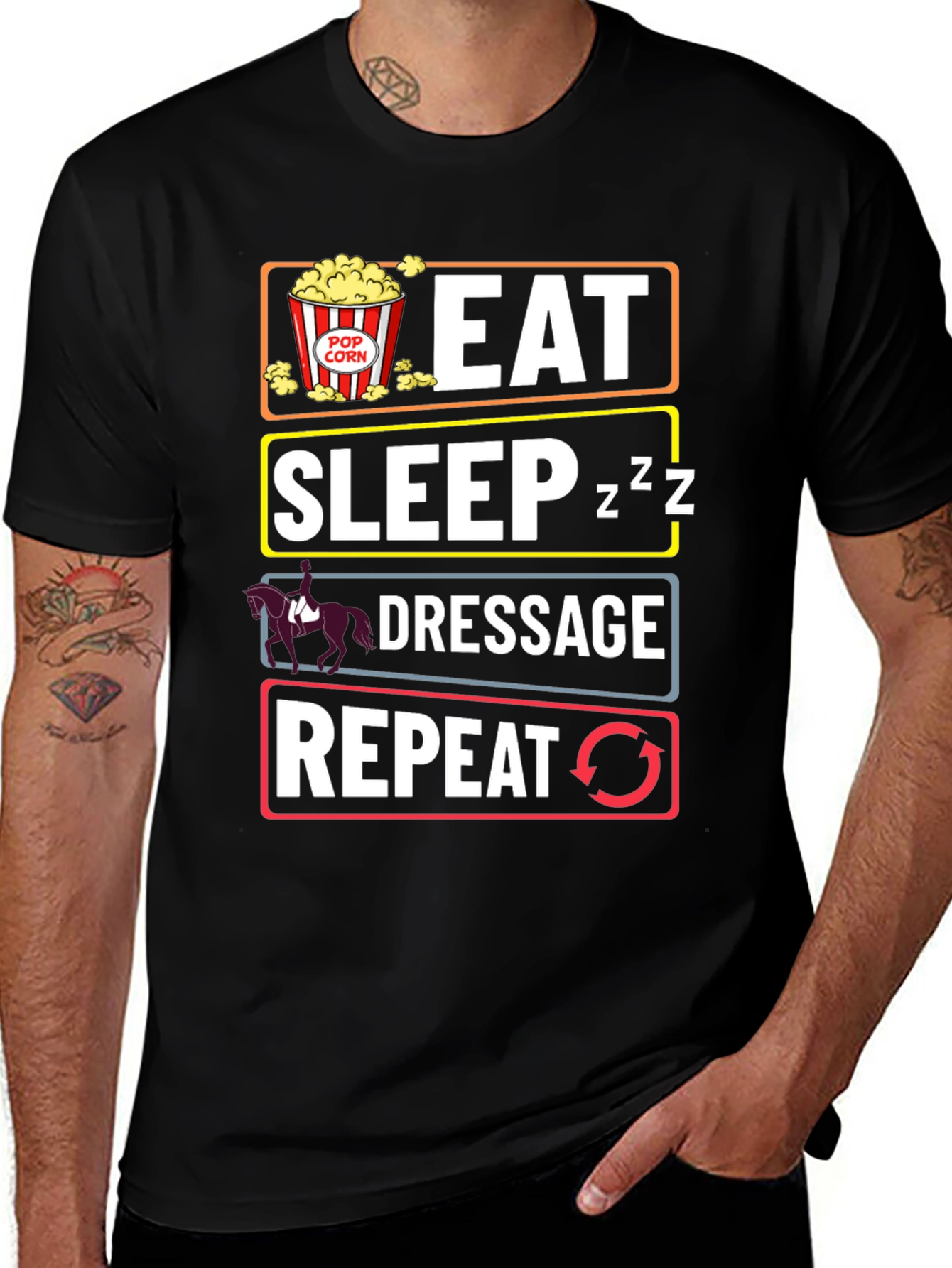 Eat Sleep Dressage Repeat T-Shirt