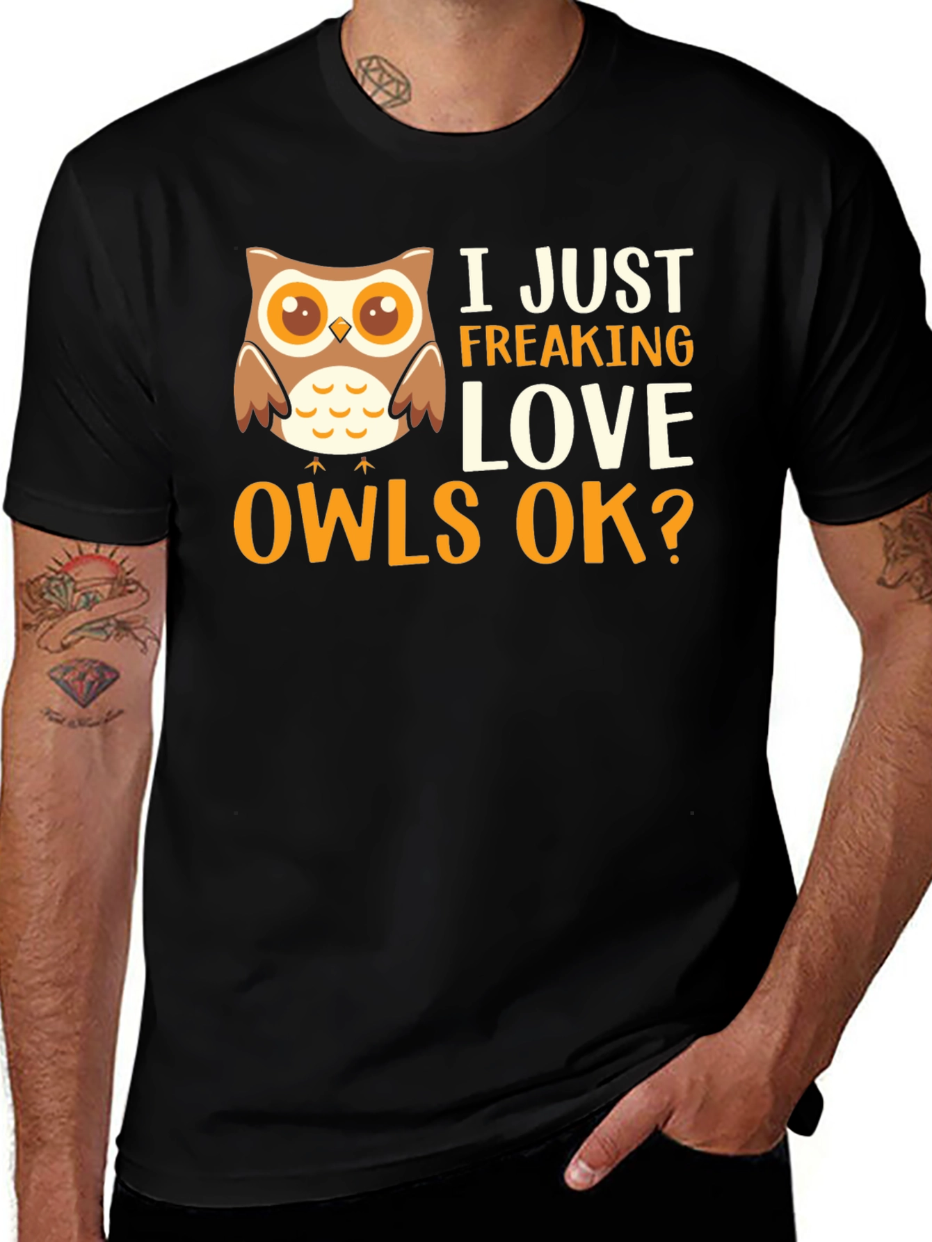 Variant 27 of I Just Freaking Love Owls Graphic T-Shirt