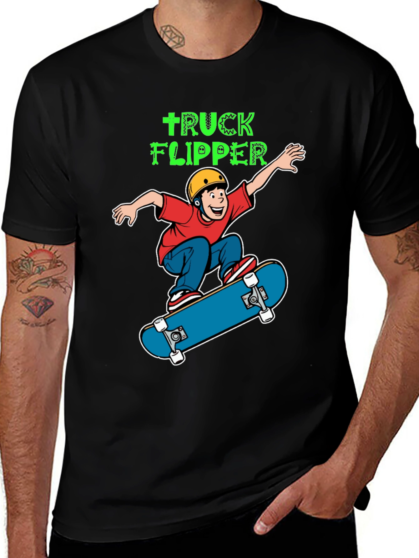 Variant 29 of Truck Flipper Skateboard T-Shirt