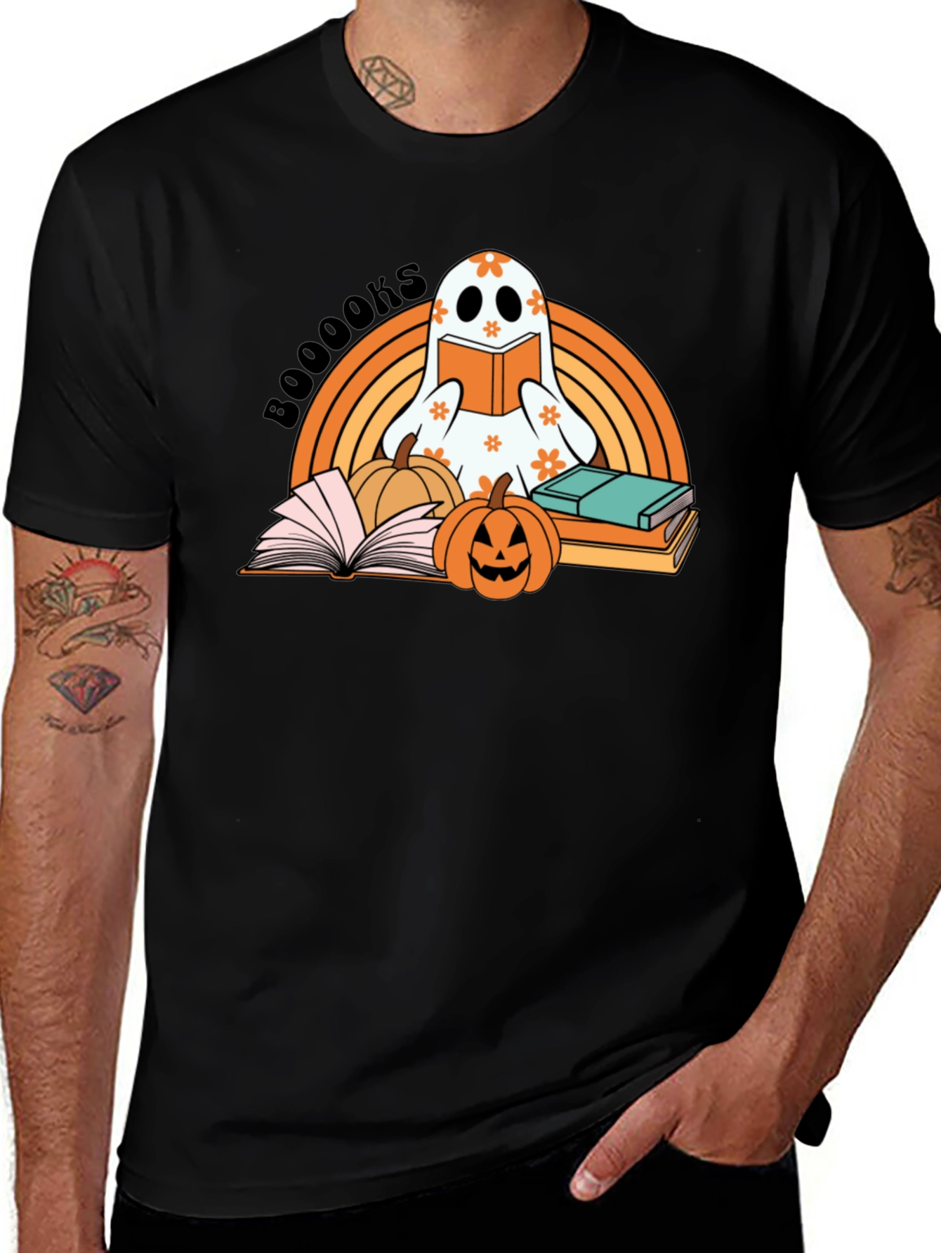 Booooks! Halloween Ghost Reader T-Shirt