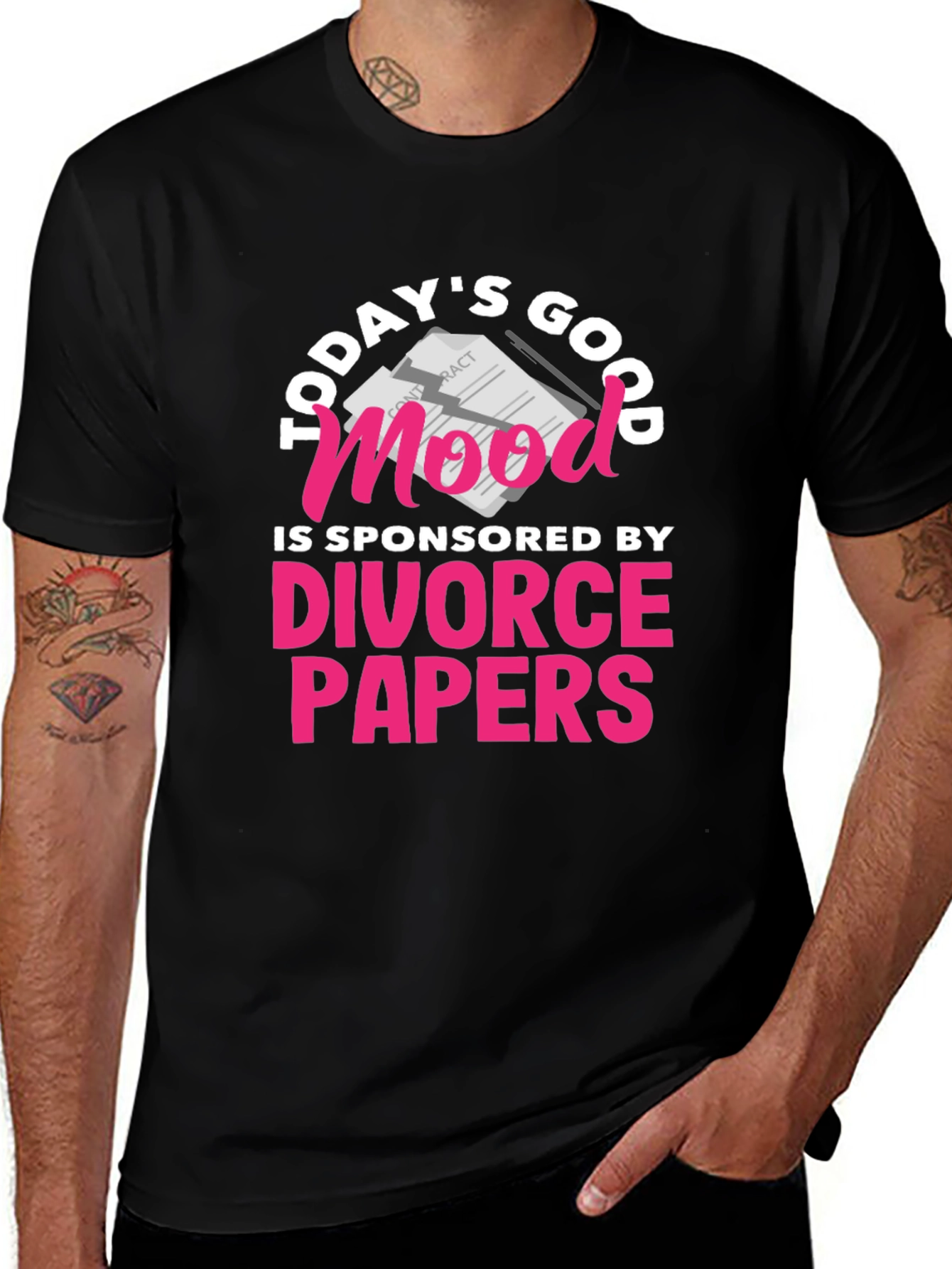 Today's Good Mood Divorce Papers T-Shirt