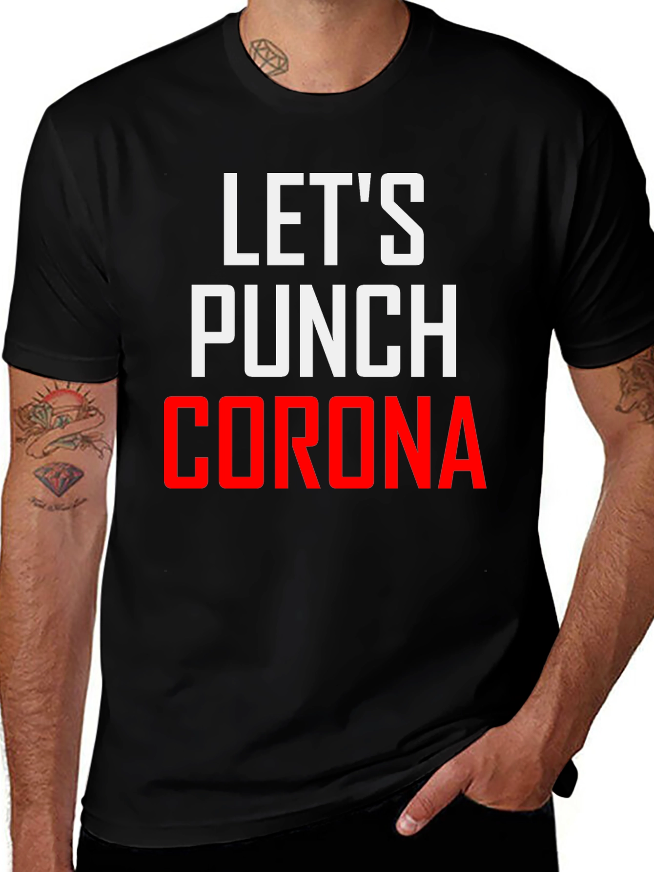 Variant 15 of Let's Punch Corona Graphic Tee