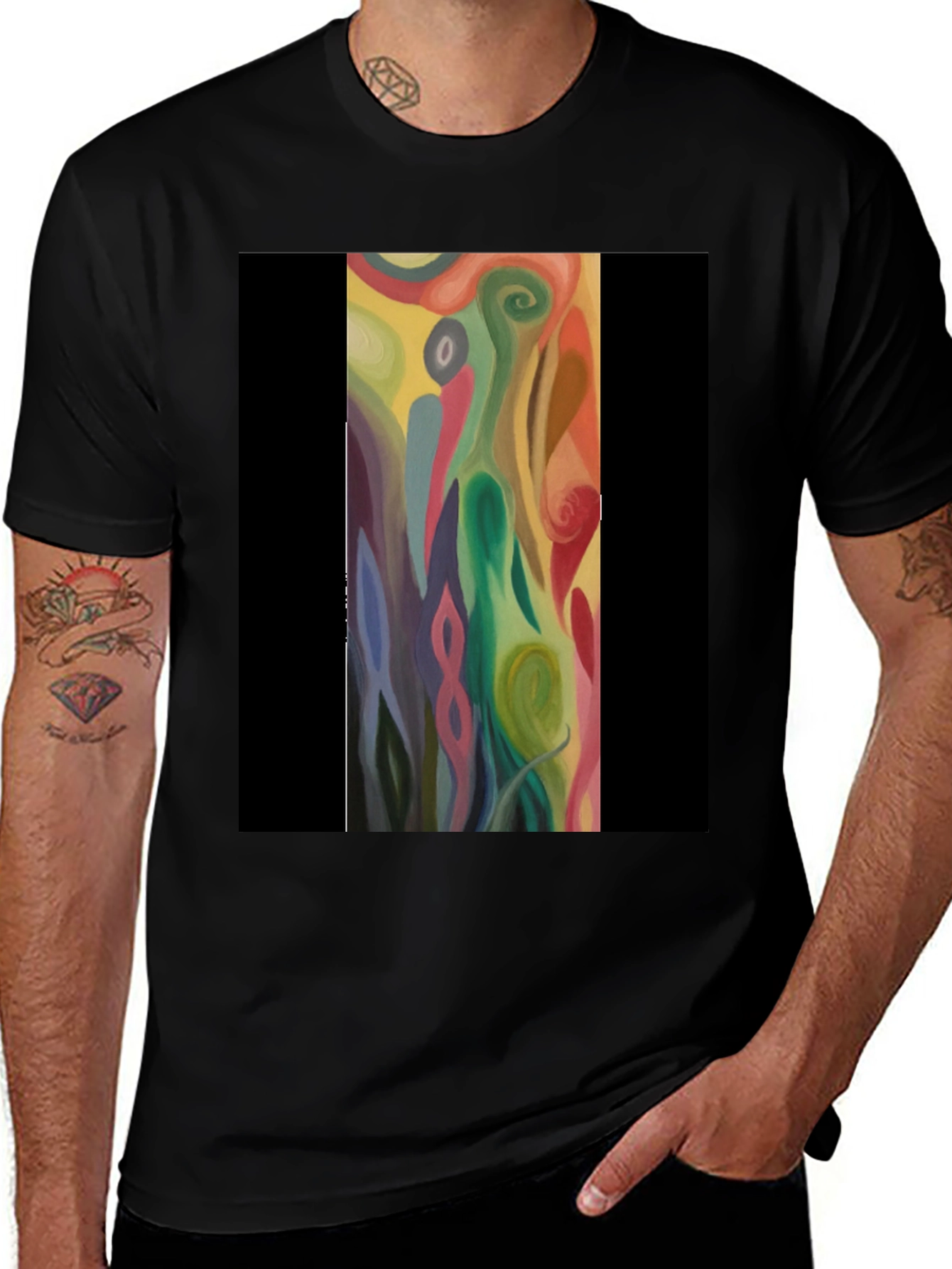 Variant 25 of Abstract Art T-Shirt - Modern Artistic Design