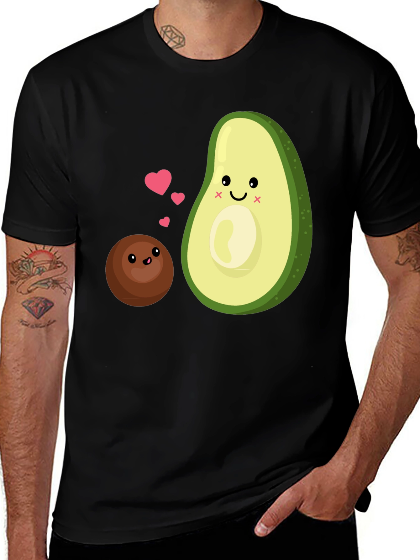 Variant 19 of Cute Avocado Love Matching T-Shirt