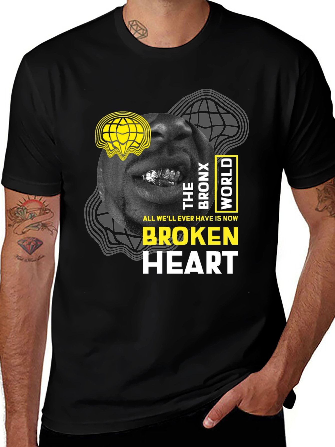 Variant 8 of The Bronx World is Now Broken Heart Graphic Tee