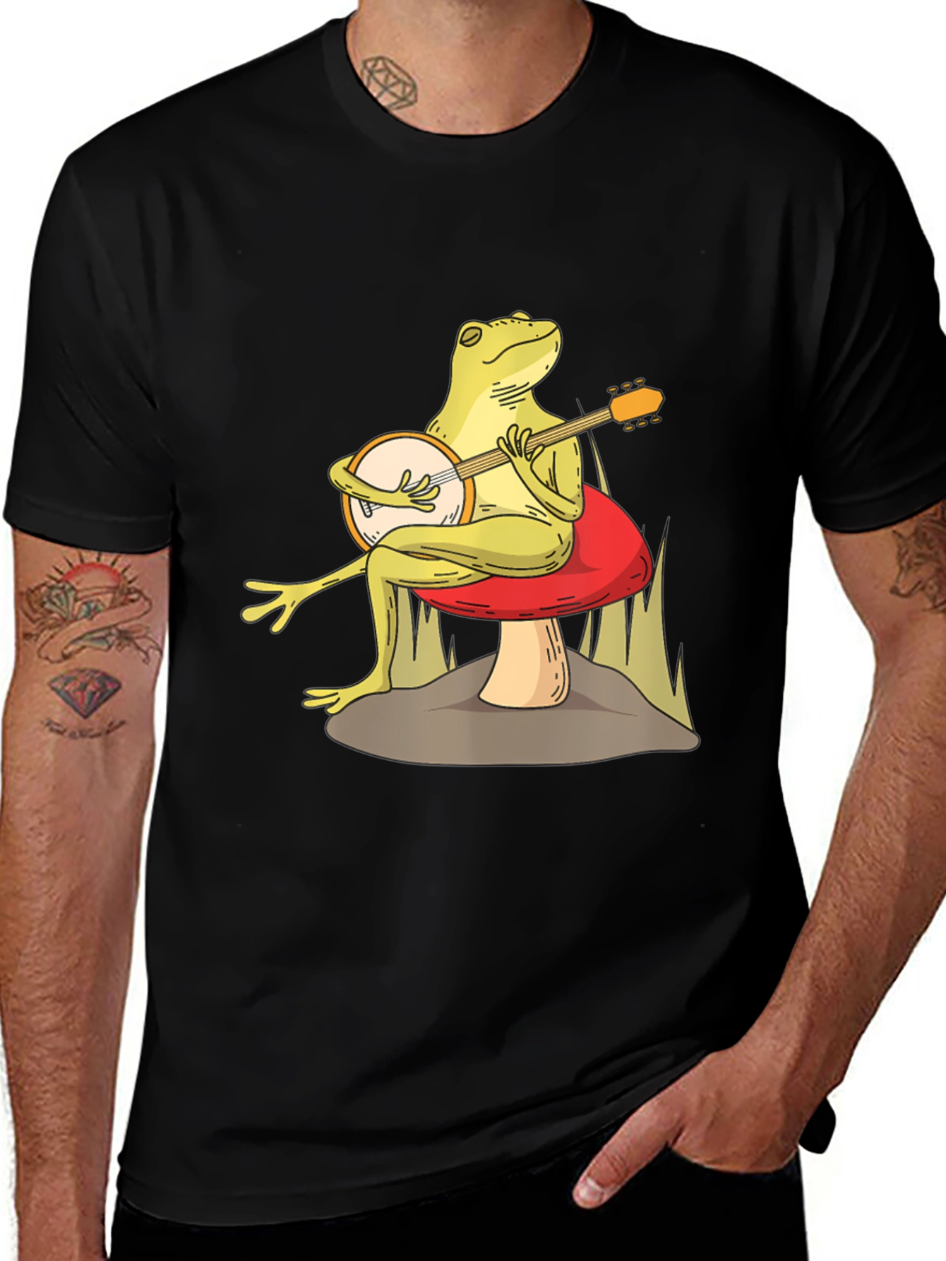 Variant 24 of Frog Playing Banjo Graphic Tee