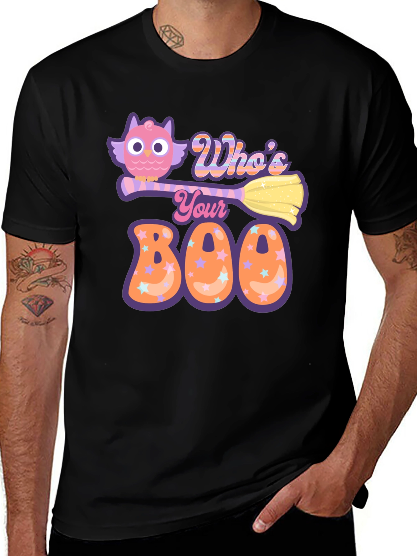 Who's Your Boo? Halloween Owl T-Shirt