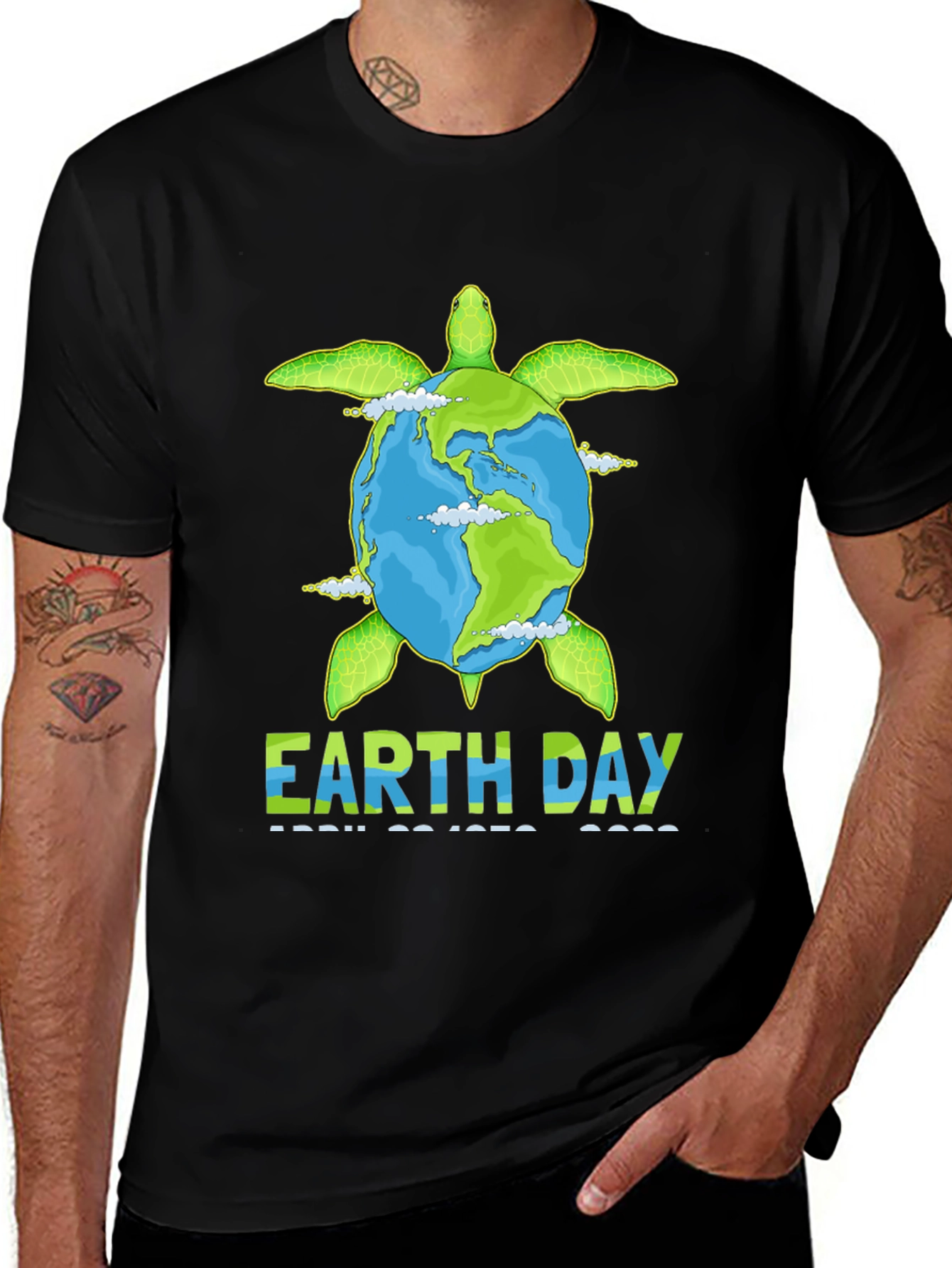 Earth Day Turtle T-Shirt - April 22, 2022