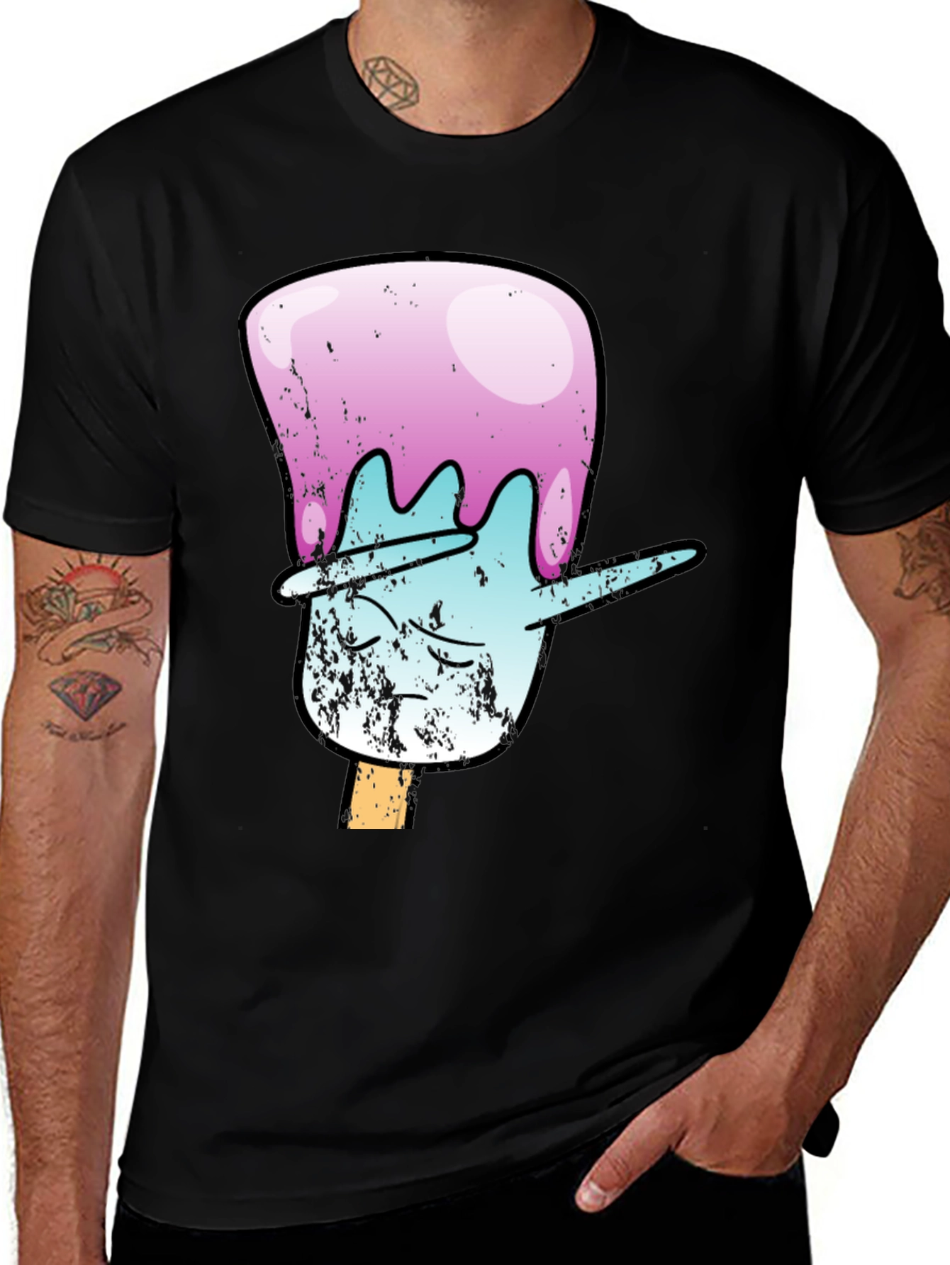 Variant 21 of Dabbing Popsicle Graphic T-Shirt