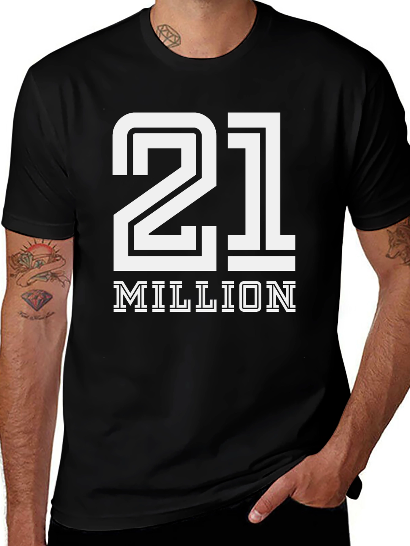 Variant 25 of 21 Million Graphic T-Shirt - Black