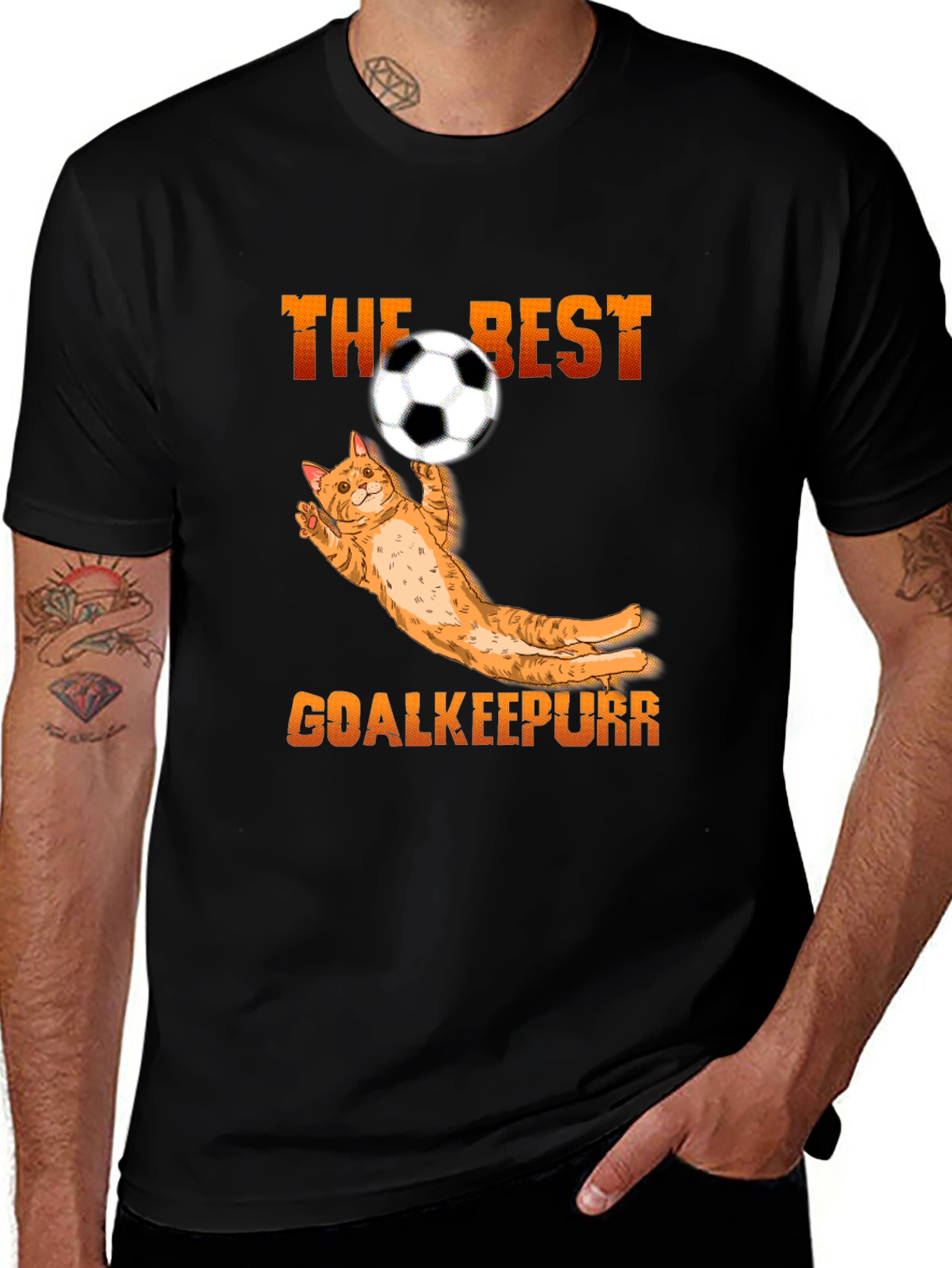Variant 27 of The Best Goalkeepurr Cat Soccer T-Shirt