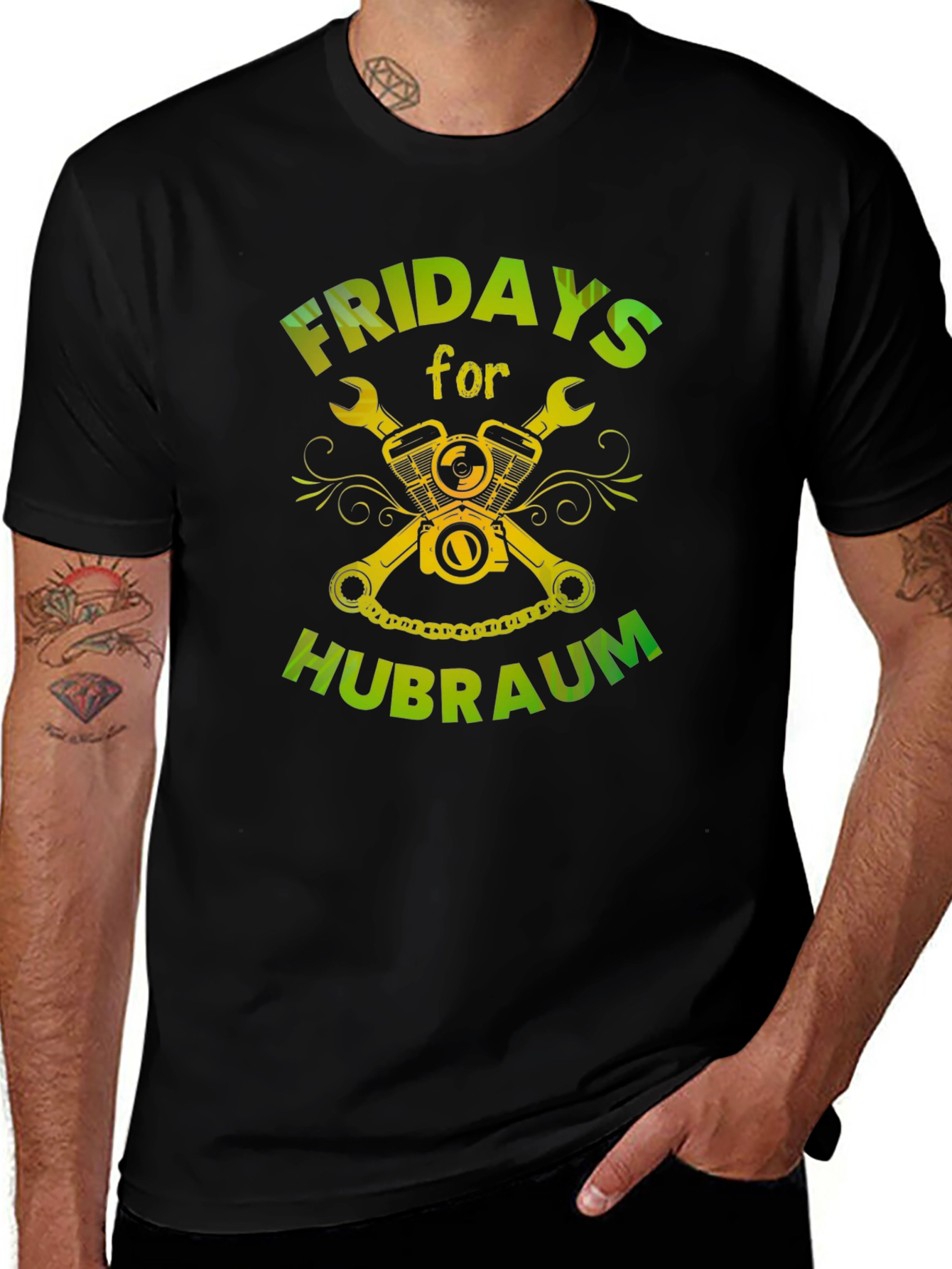 Variant 27 of Fridays for Hubraum Black T-Shirt
