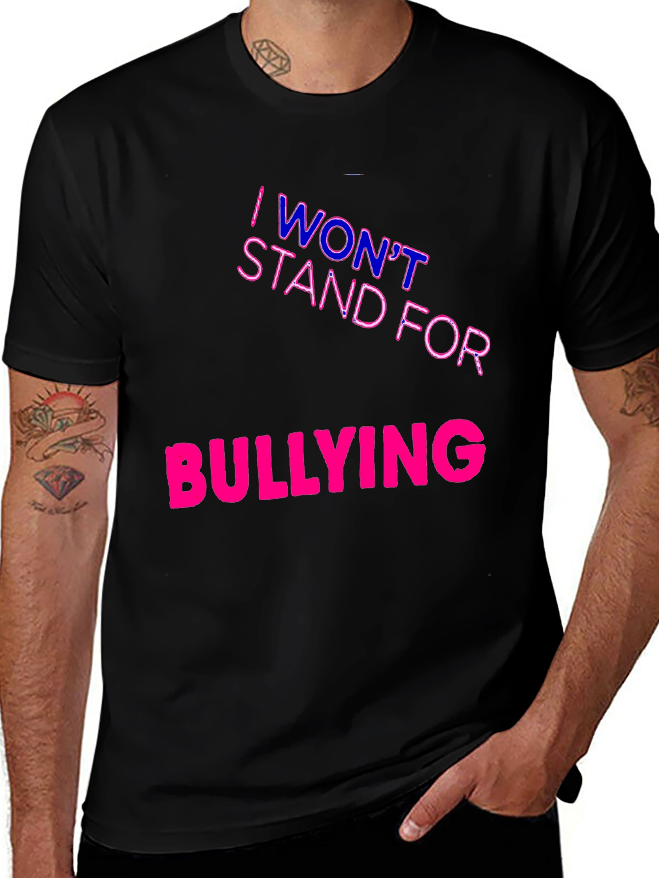 Variant 23 of I Won't Stand for Bullying Graphic T-Shirt