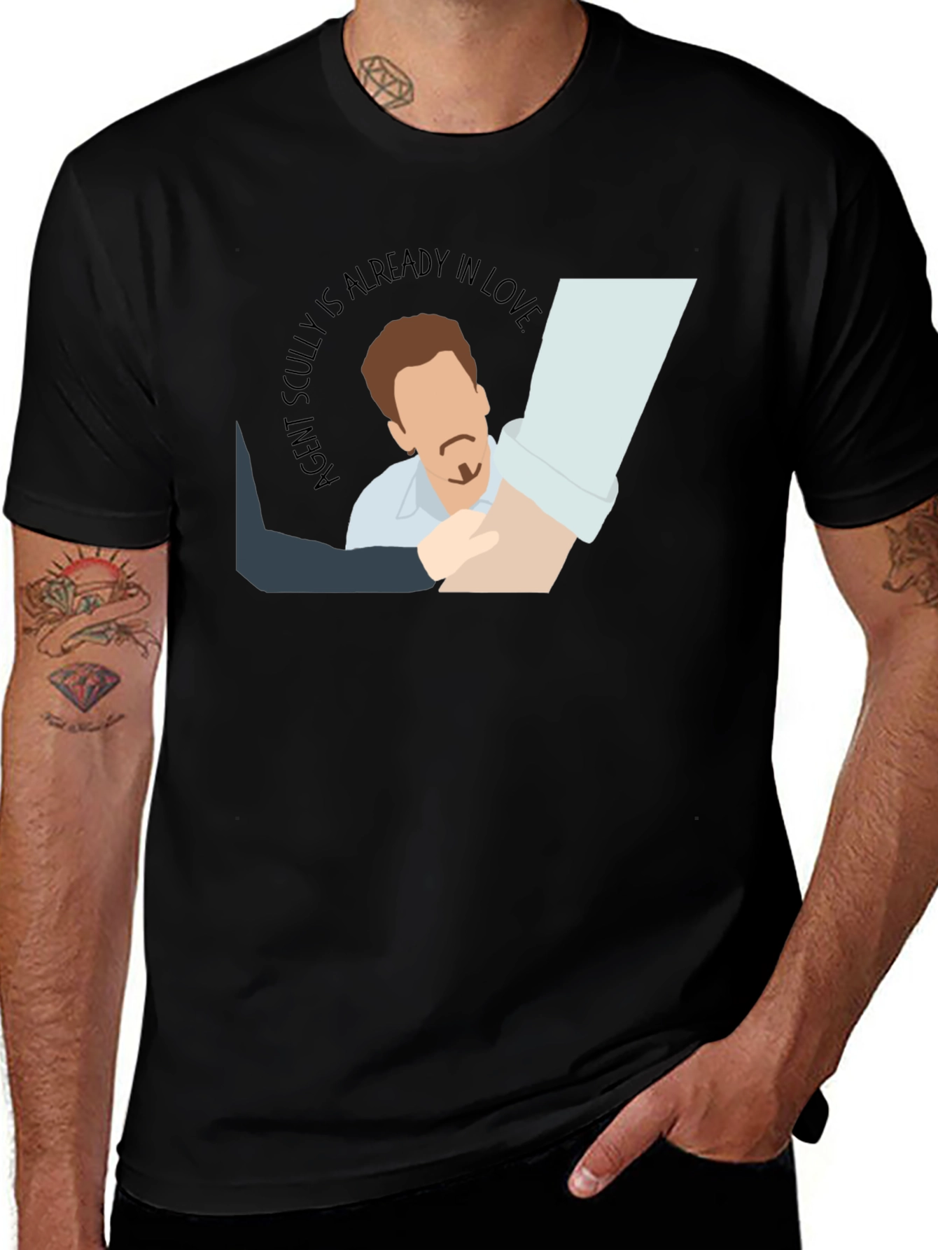 Variant 6 of Agent Scully In Love T-Shirt