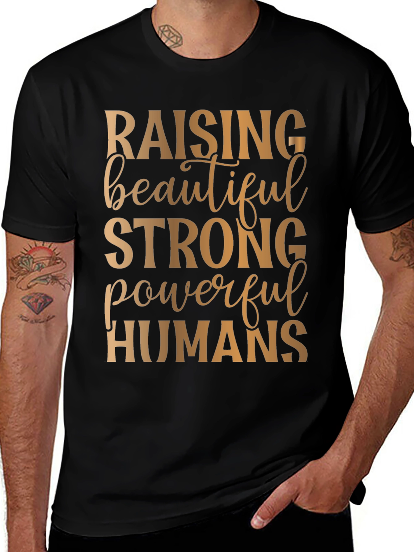 Variant 10 of Raising Beautiful Humans Graphic Tee