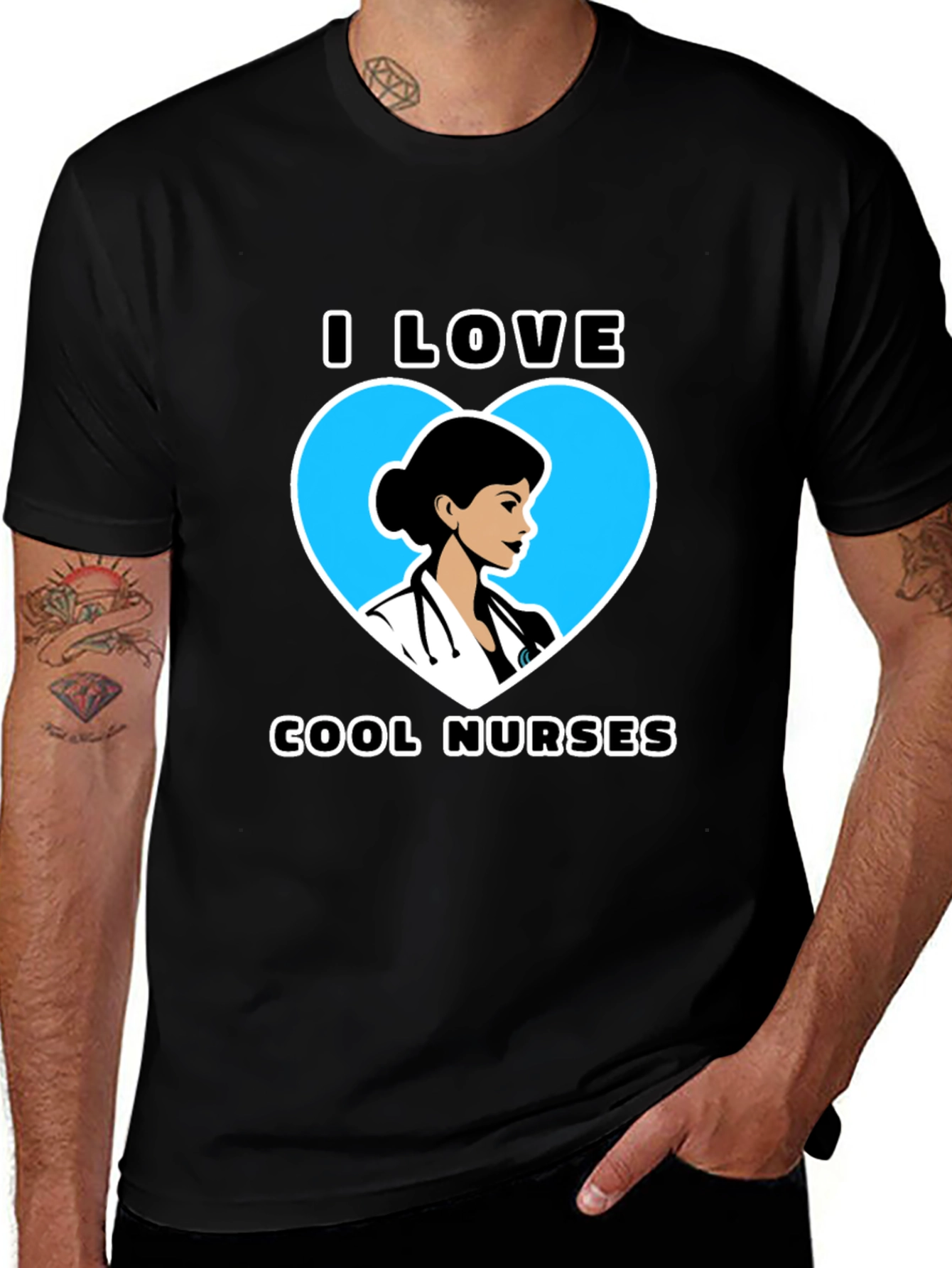 I Love Cool Nurses Graphic Tee