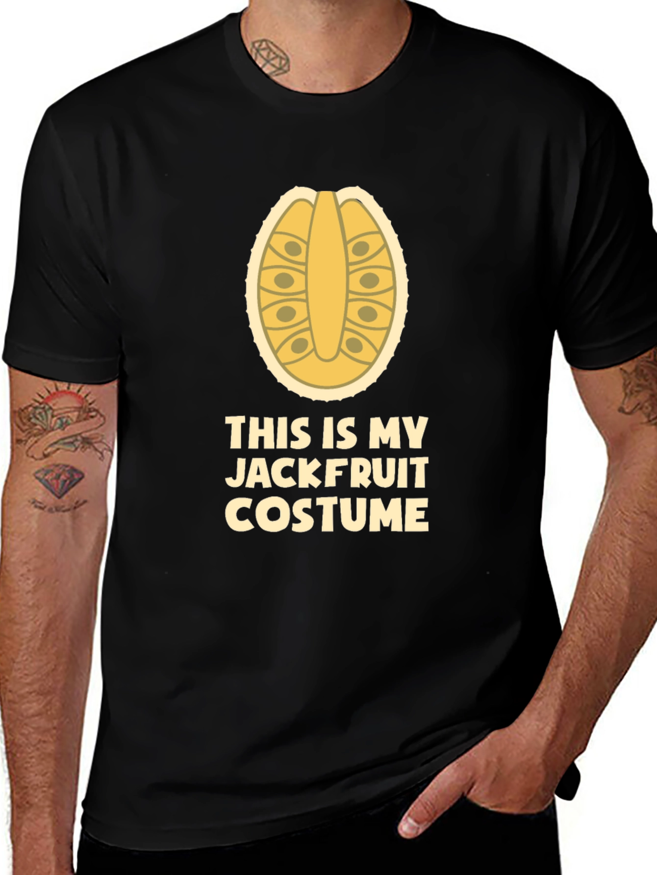 Variant 21 of Funny Jackfruit Costume T-Shirt - Foodie Halloween Tee