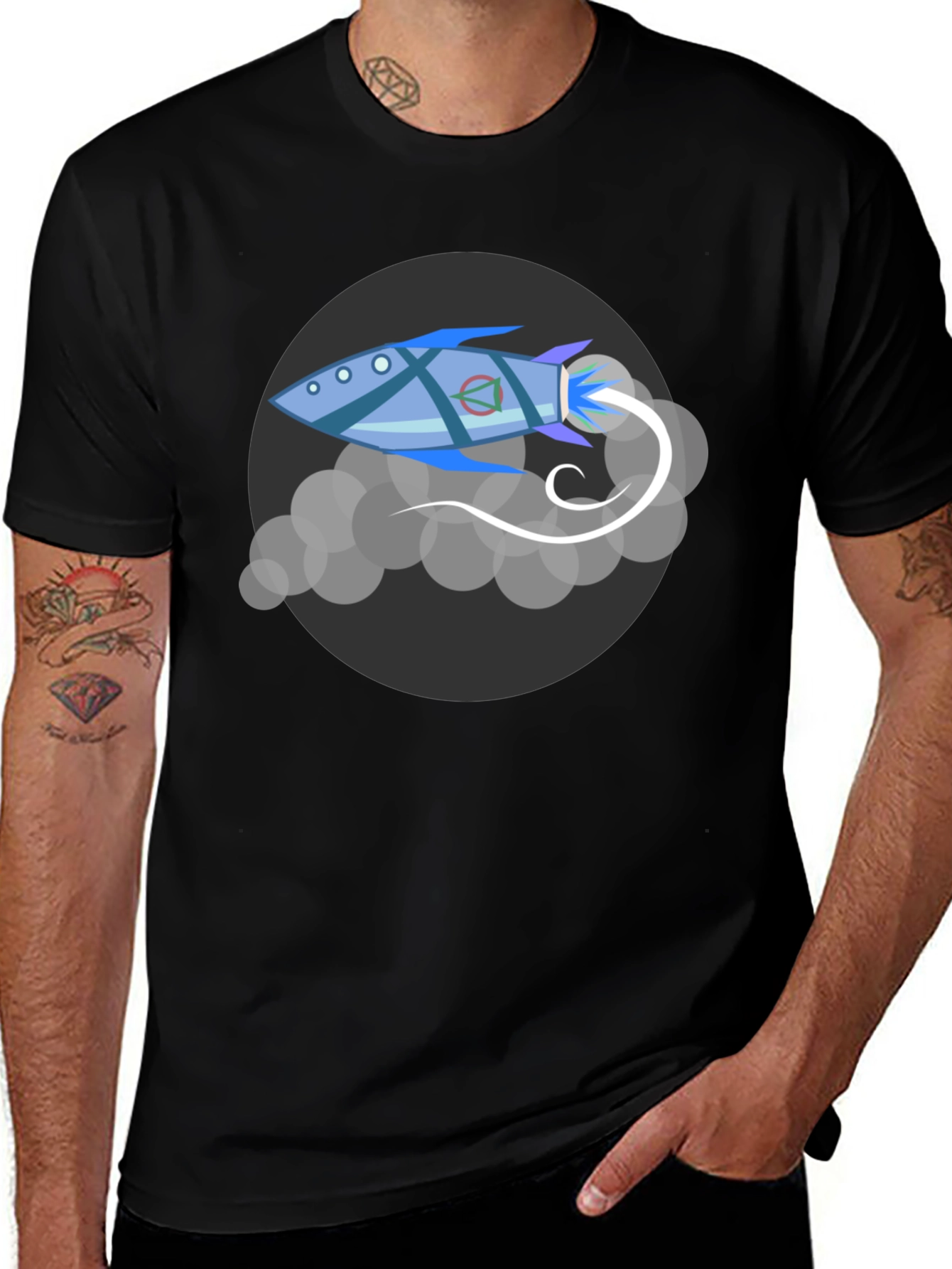 Variant 22 of Rocket Launch T-Shirt - Space Adventure Tee