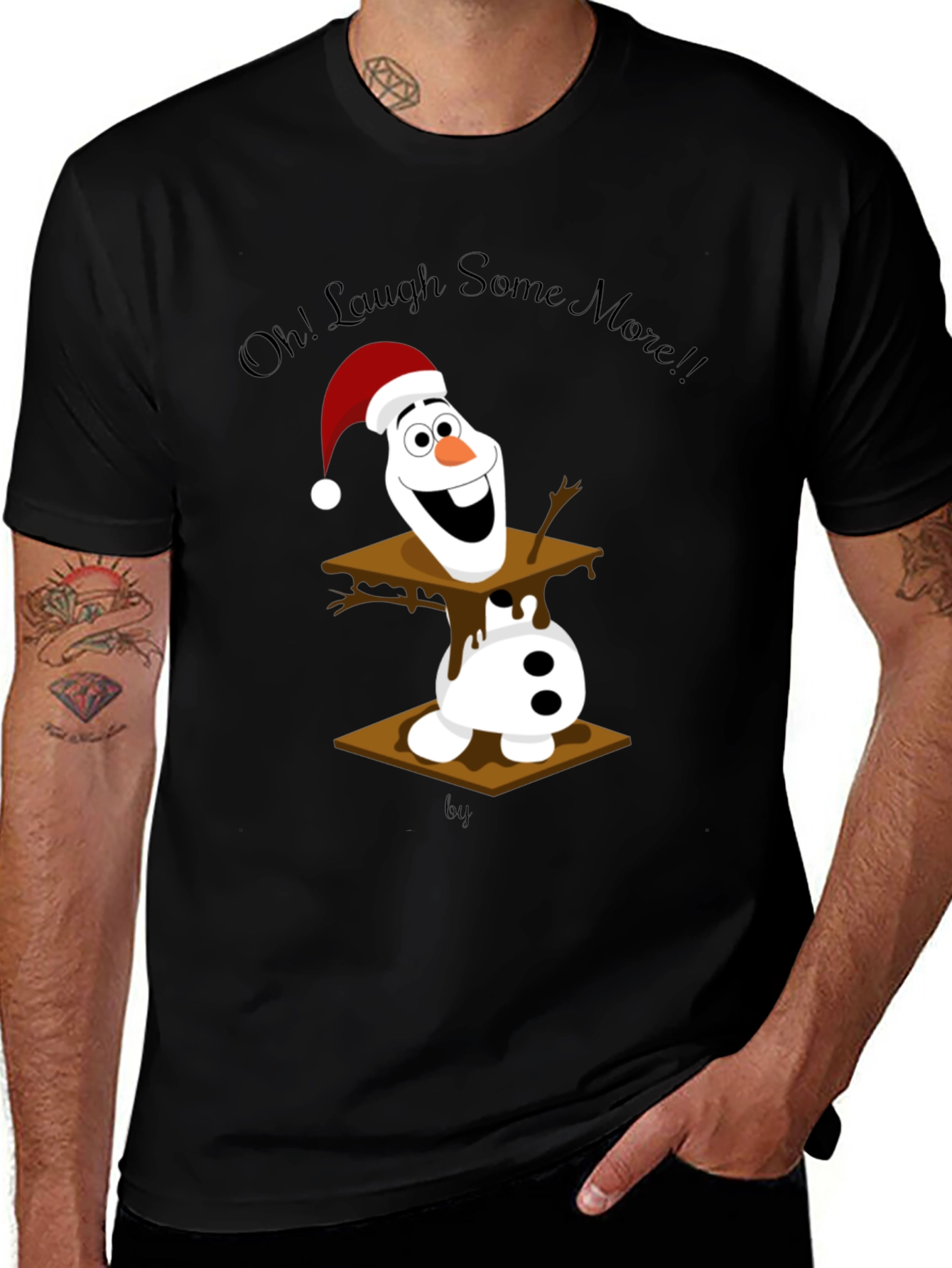 Olaf S'more Christmas Graphic Tee